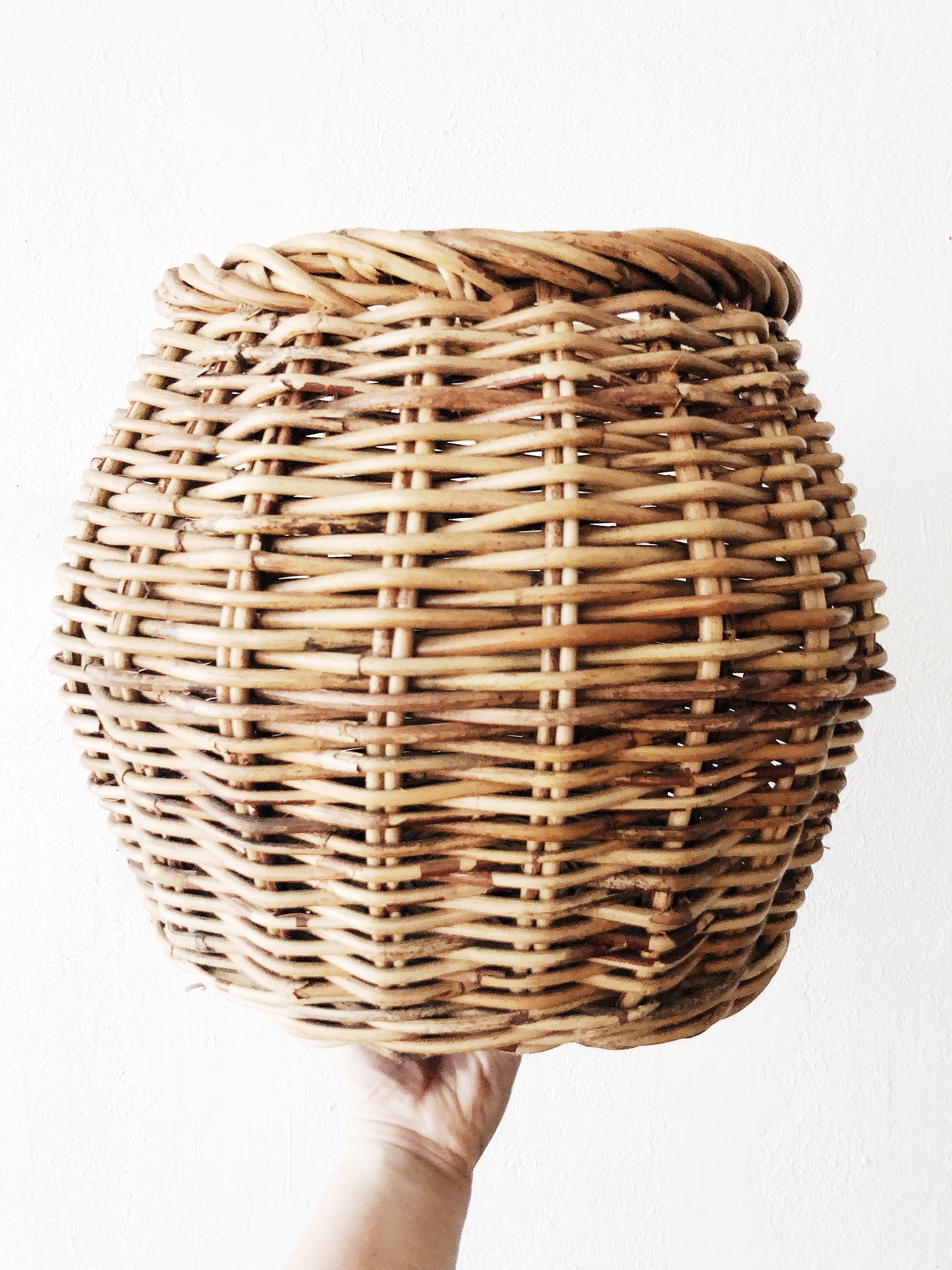 Large Vintage Grapevine Basket