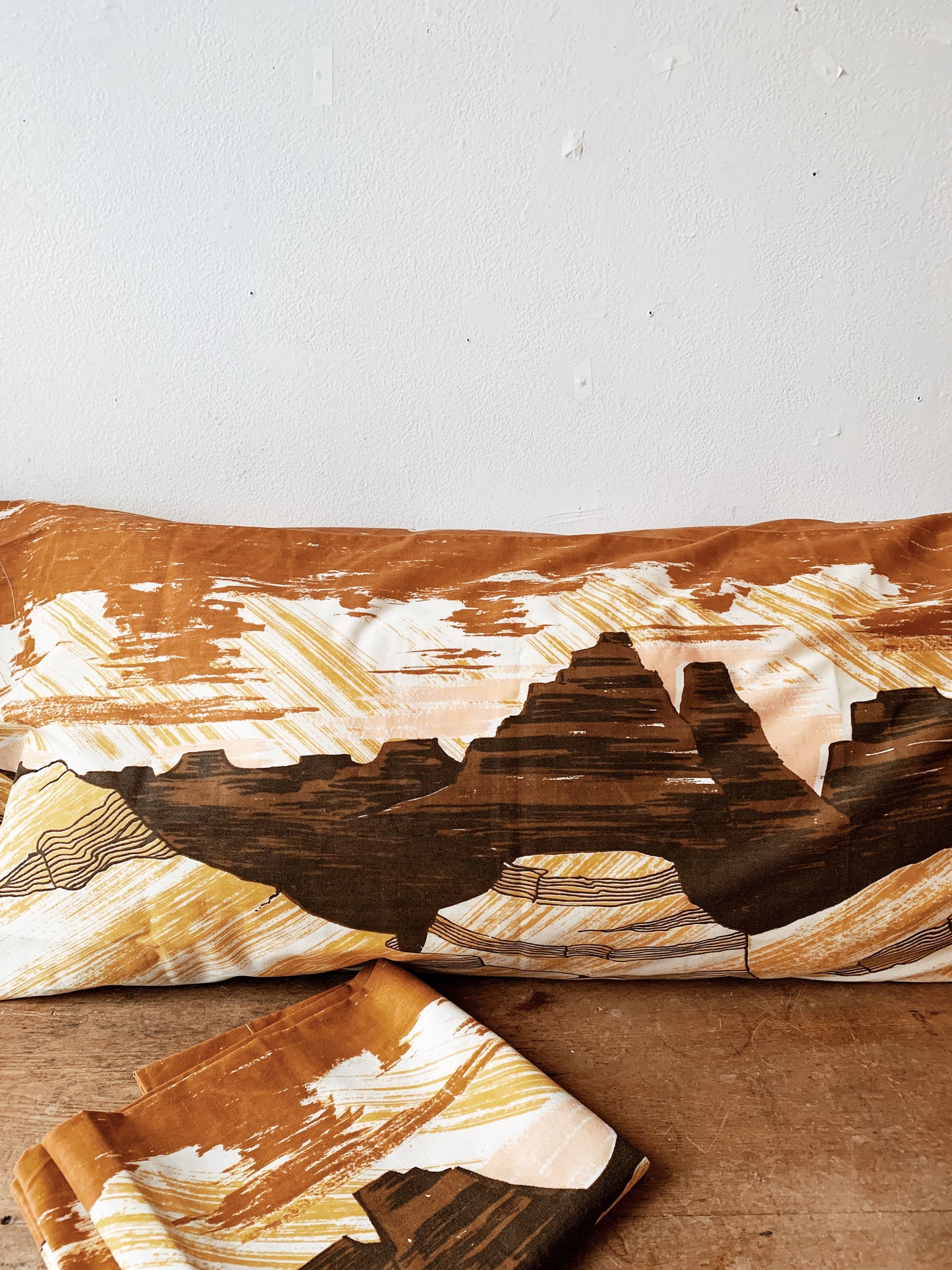 Vintage King Size Pillow Cases Pair