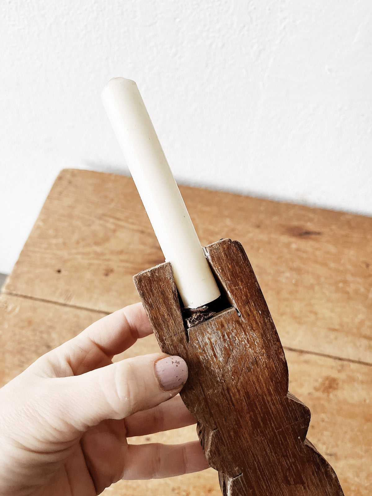 Antique Salvaged Candlestick