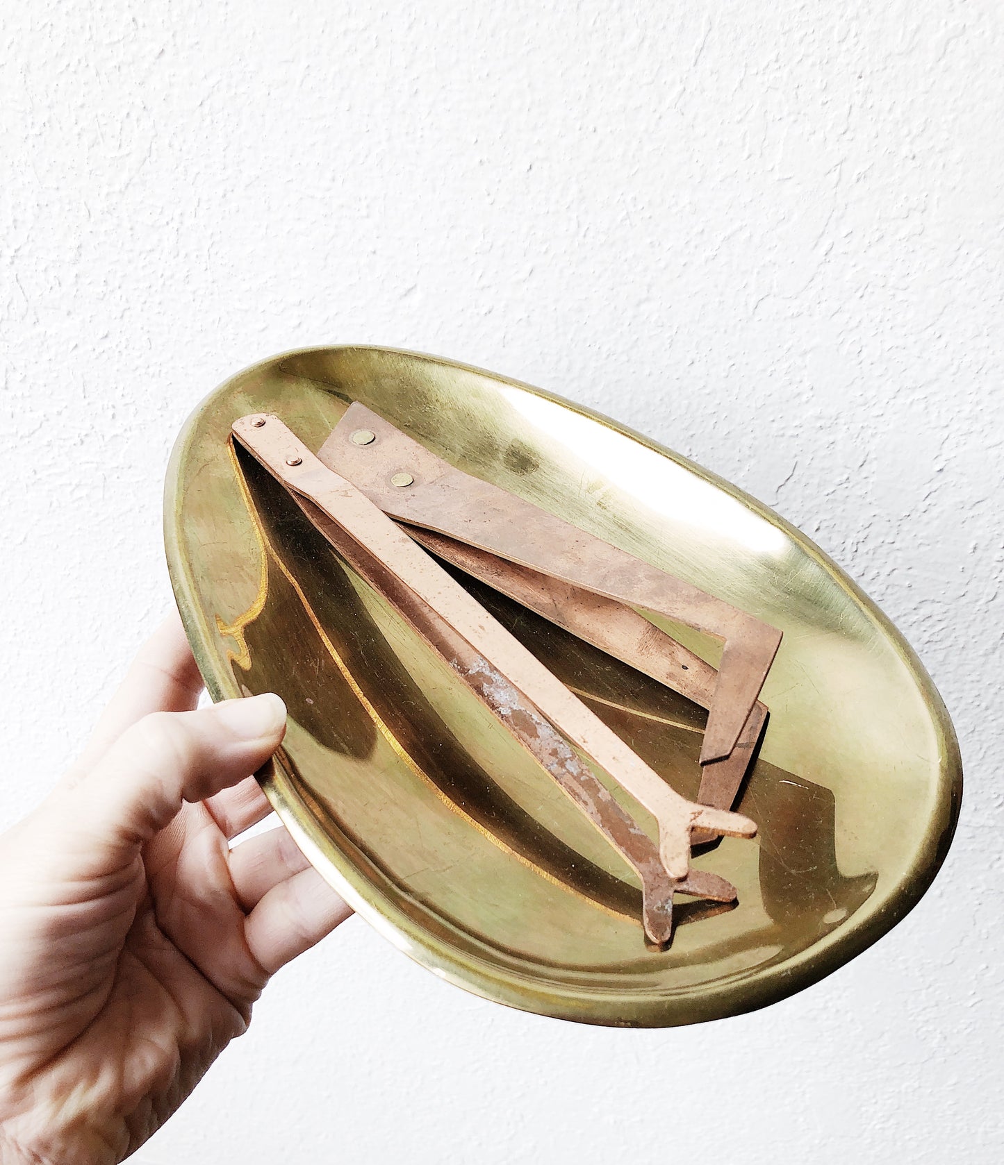 Modernist Liquid Brass Tray