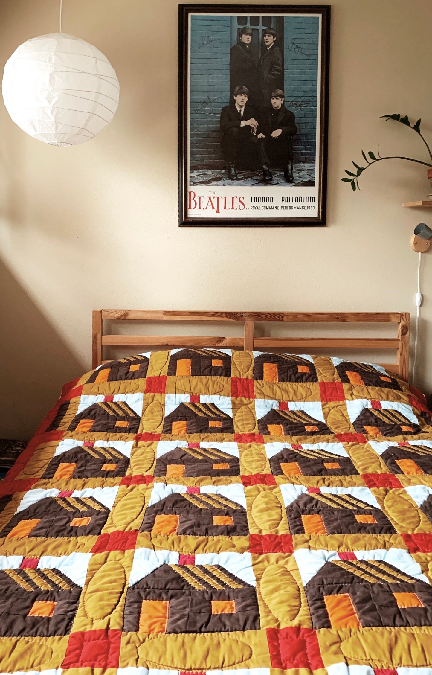 Vintage Handmade Cotton Quilt