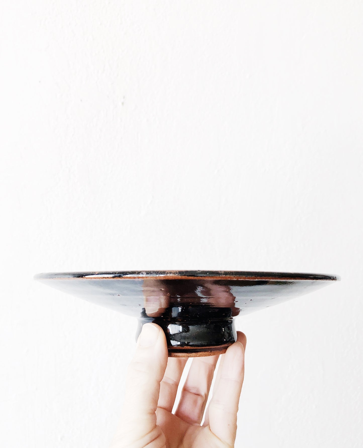 Vintage Ikebana Saucer with Frog