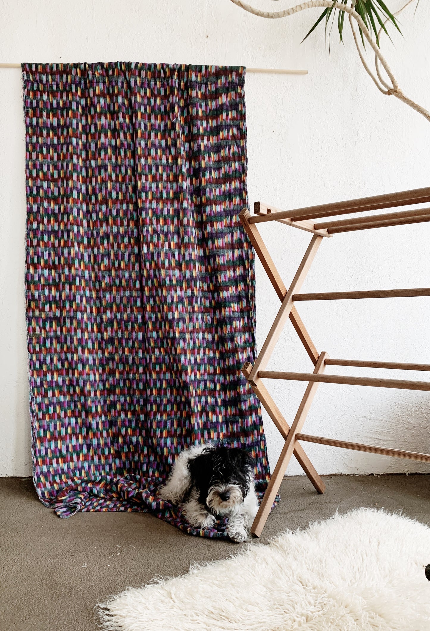 Vintage Folding Wood Drying/ Textile Rack