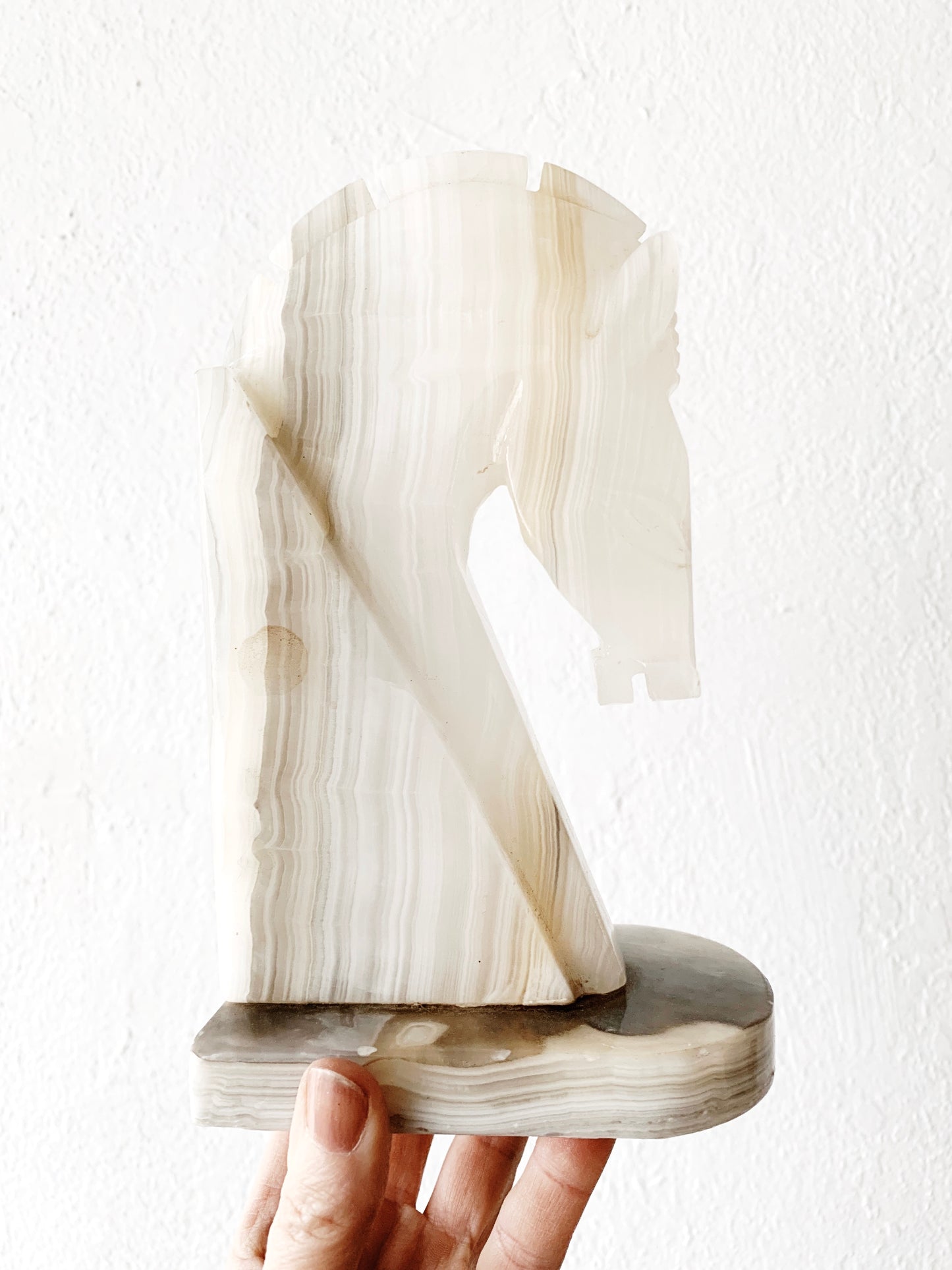 Vintage Marble Horse Bookend