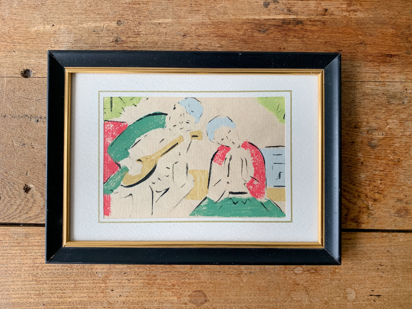 Vintage Framed Drawing
