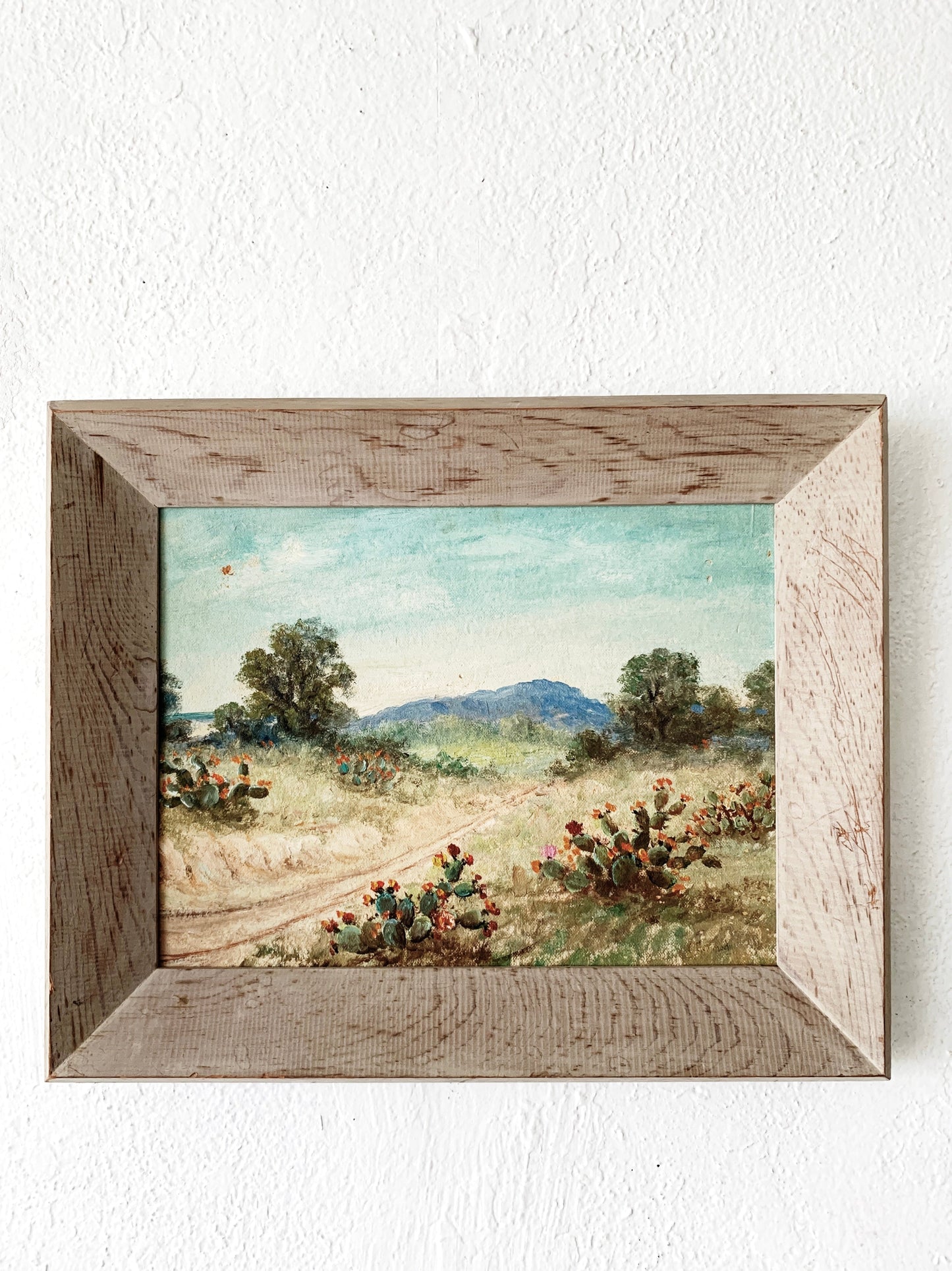 Antique Framed Desert Landscape Painting