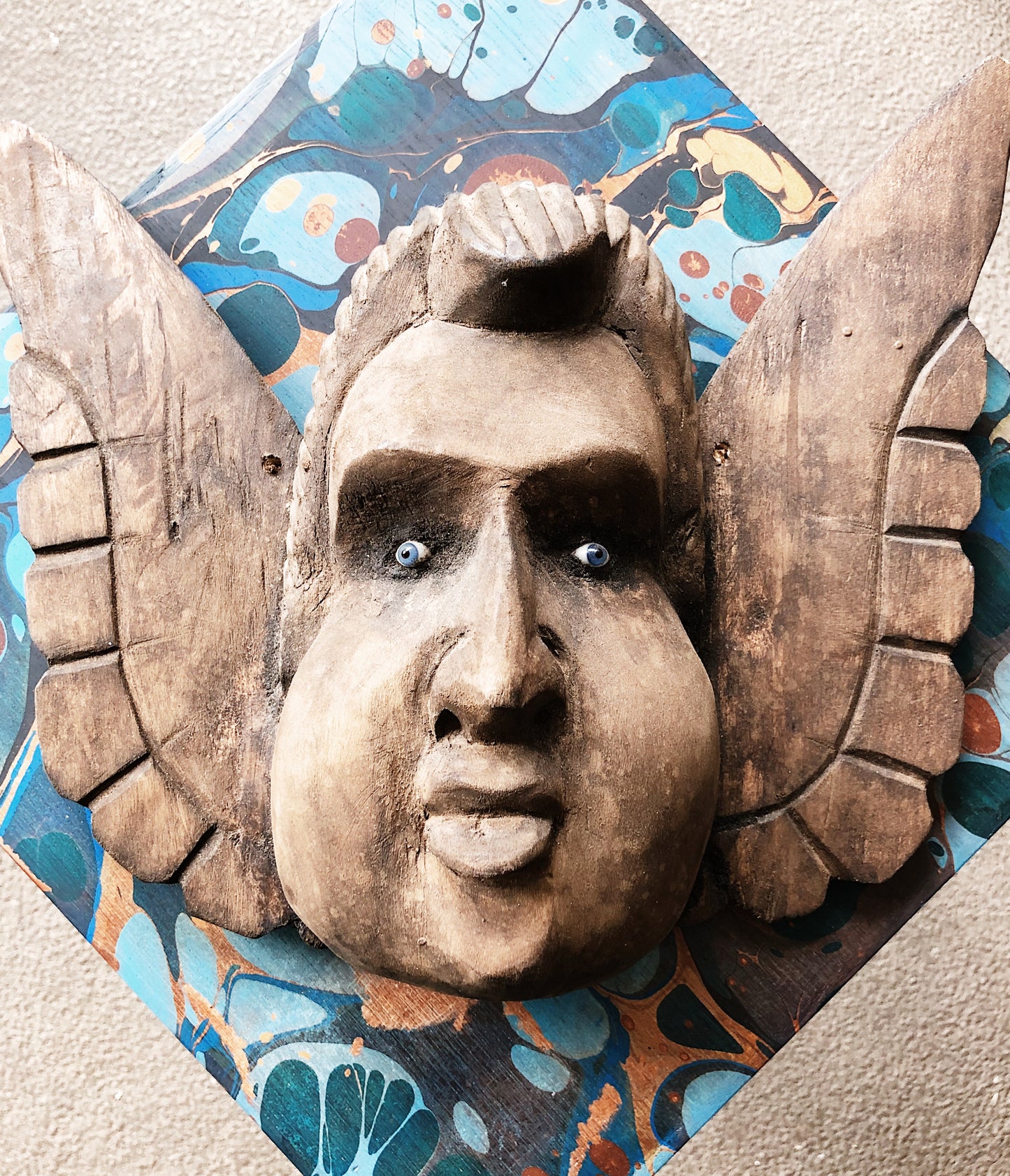 Primitive Wood Angel Mexico