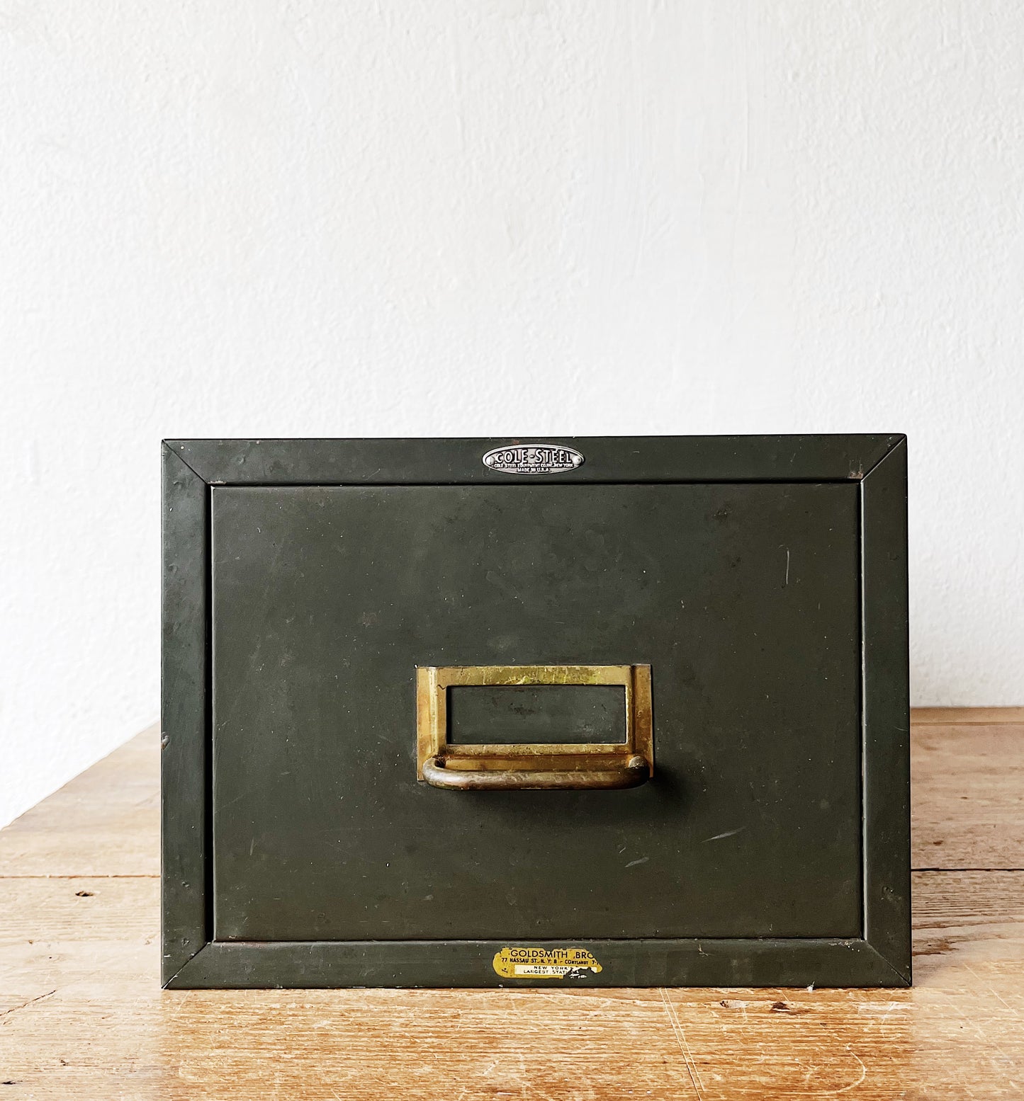 Large Vintage Steel File Drawer