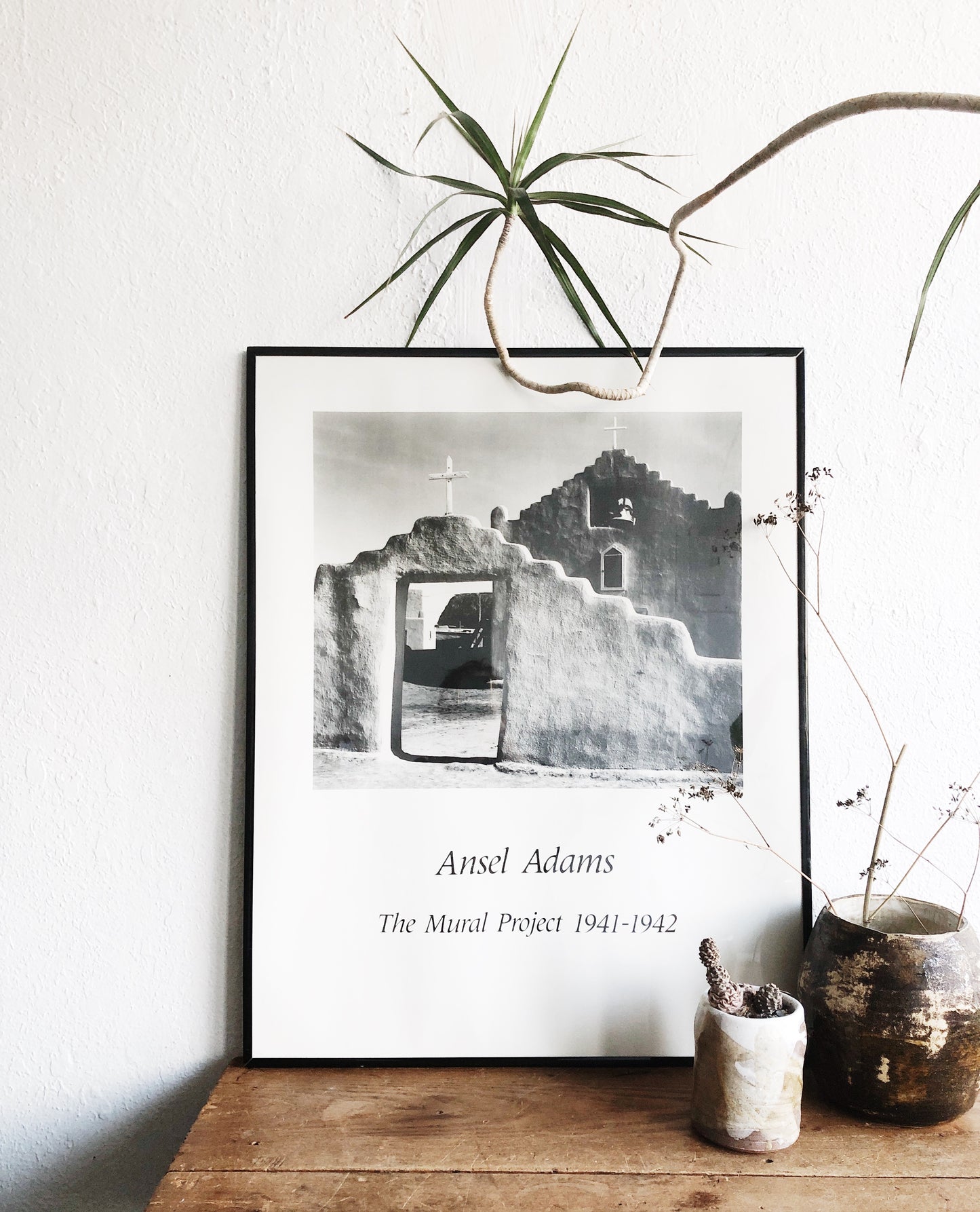 Ansel Adams Taos Pueblo Framed Print