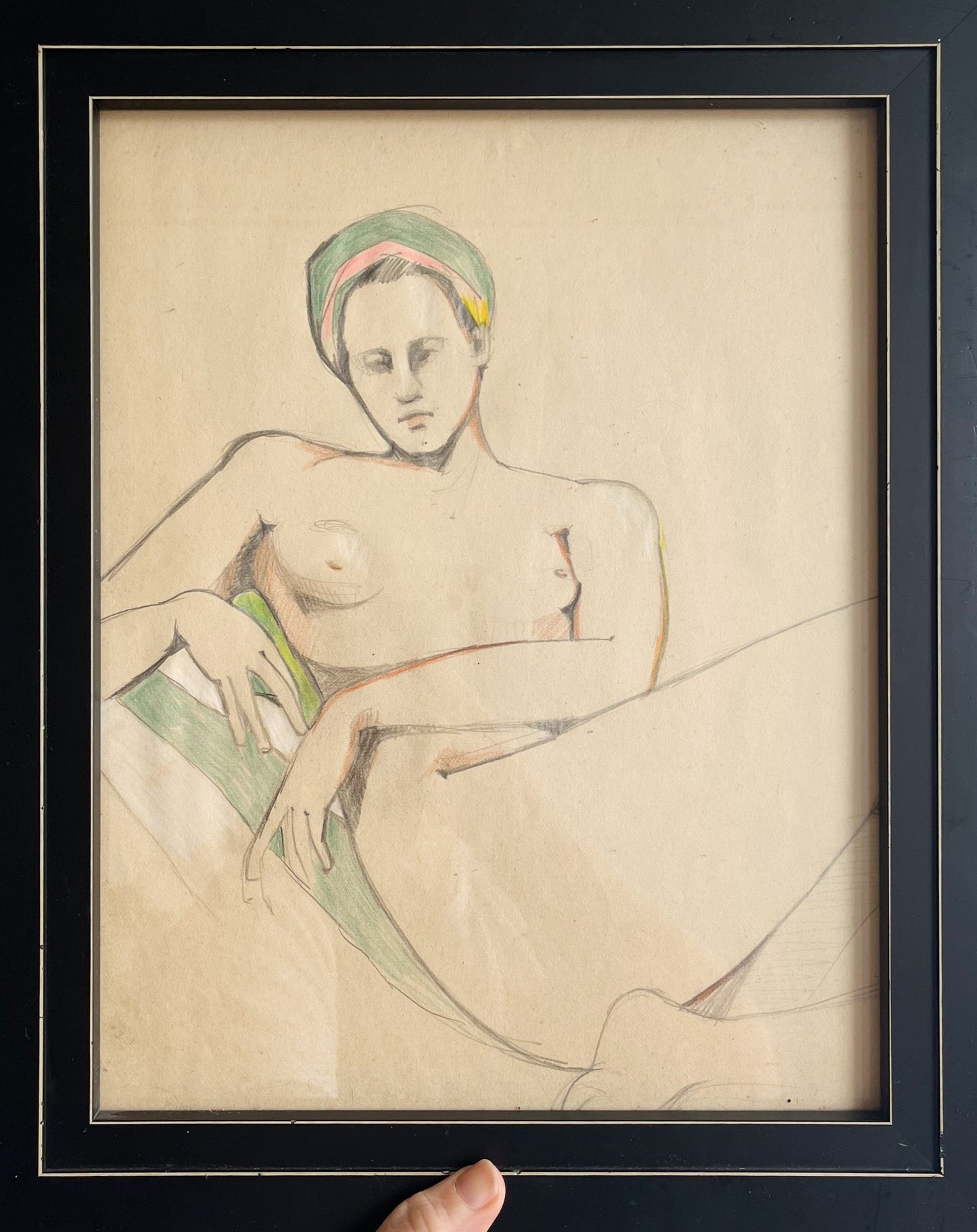 Original Figural Line Drawing