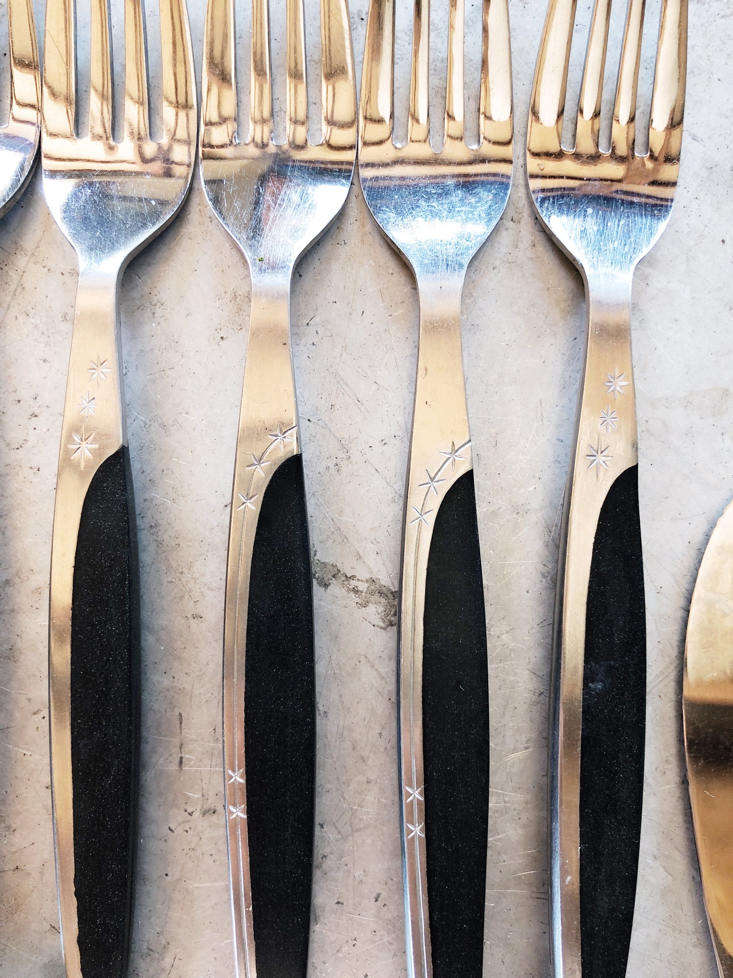 Vintage Mid Century Silverware Set