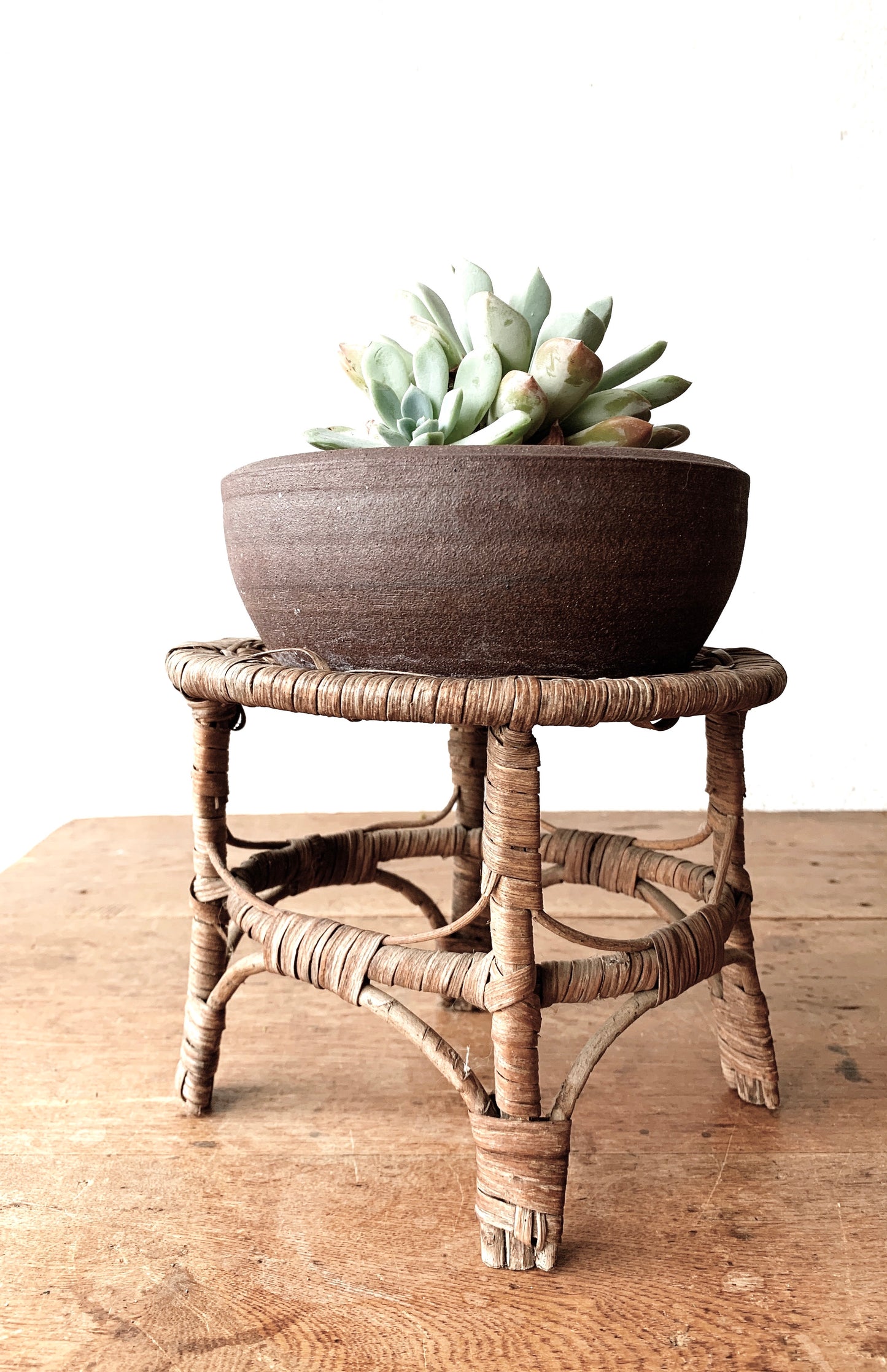 Vintage Wicker Stand