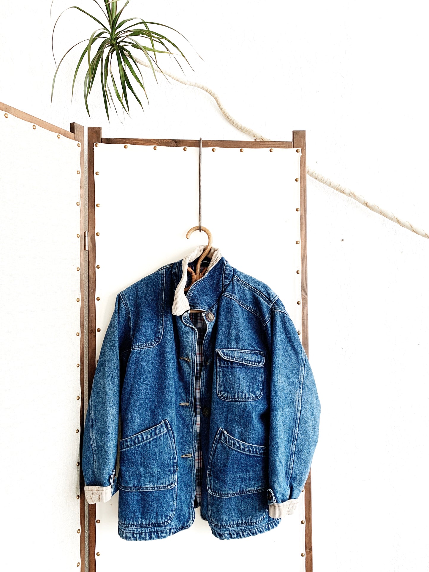 Vintage Flannel Lined Denim Chore Coat