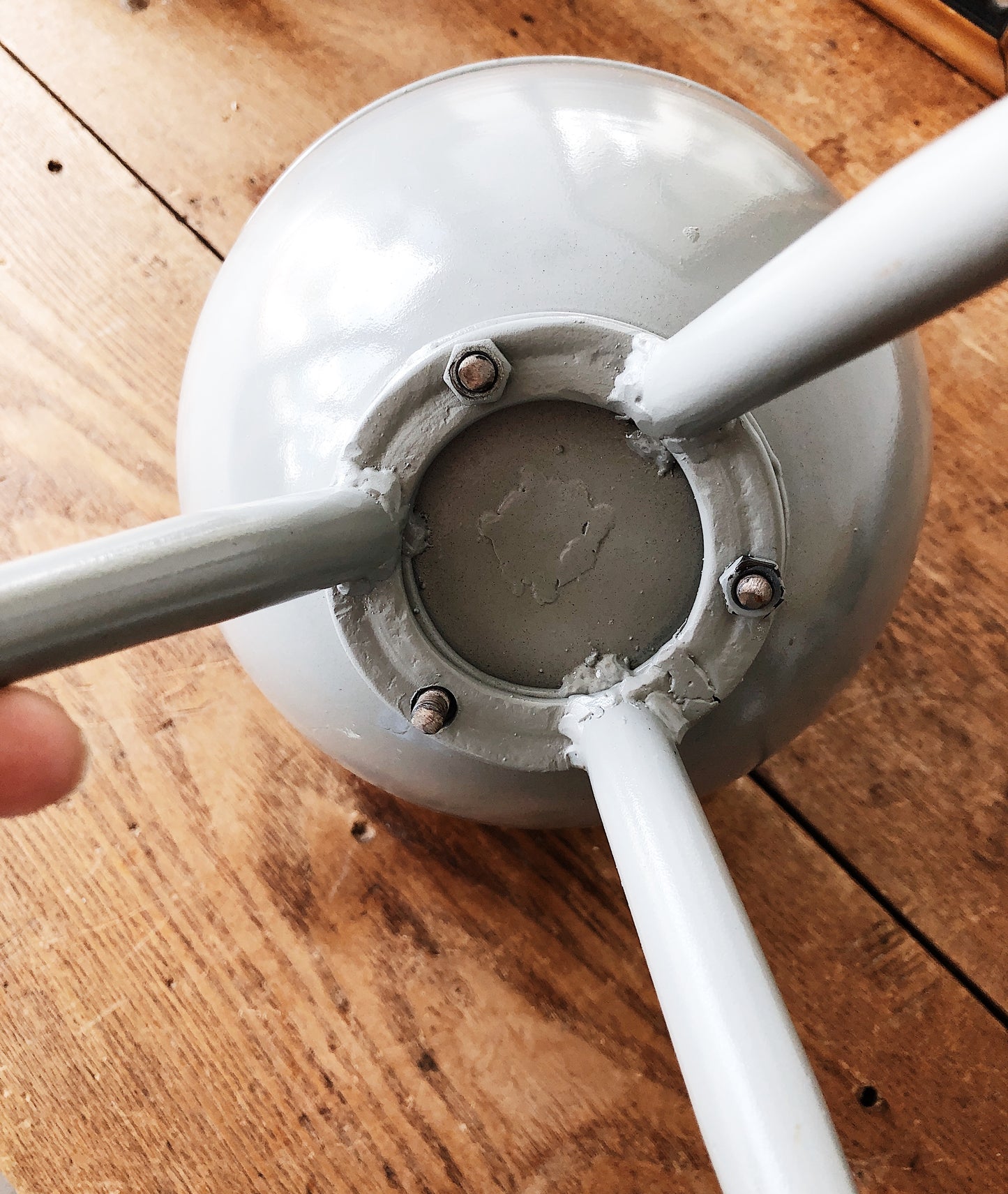 Vintage Melting Pot Planter with or without Plant