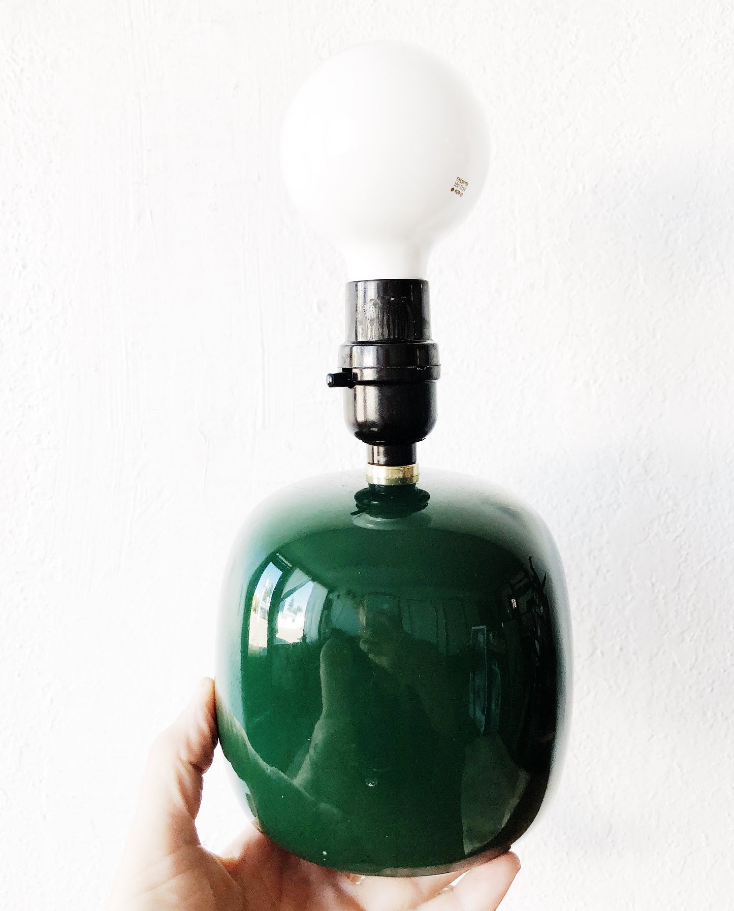 Vintage Green Ceramic Lamp