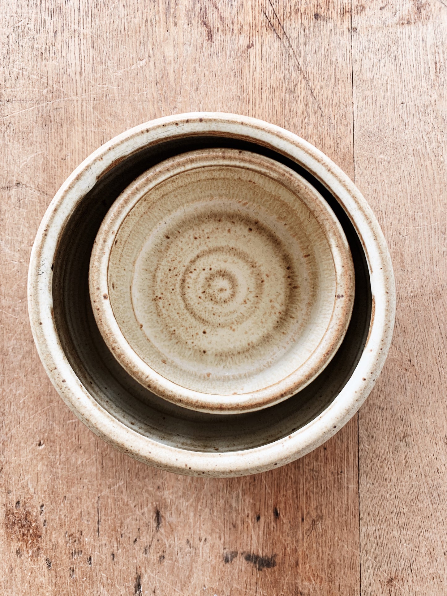 BP Pottery Cylinder Vessel Pair