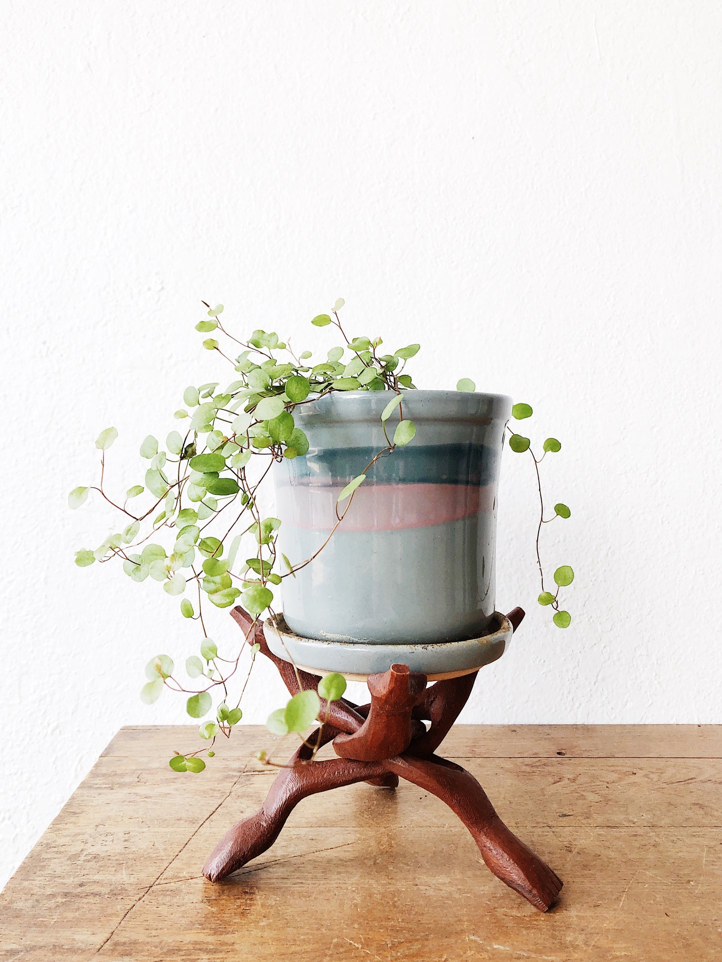 Vintage Folding Wood Stand