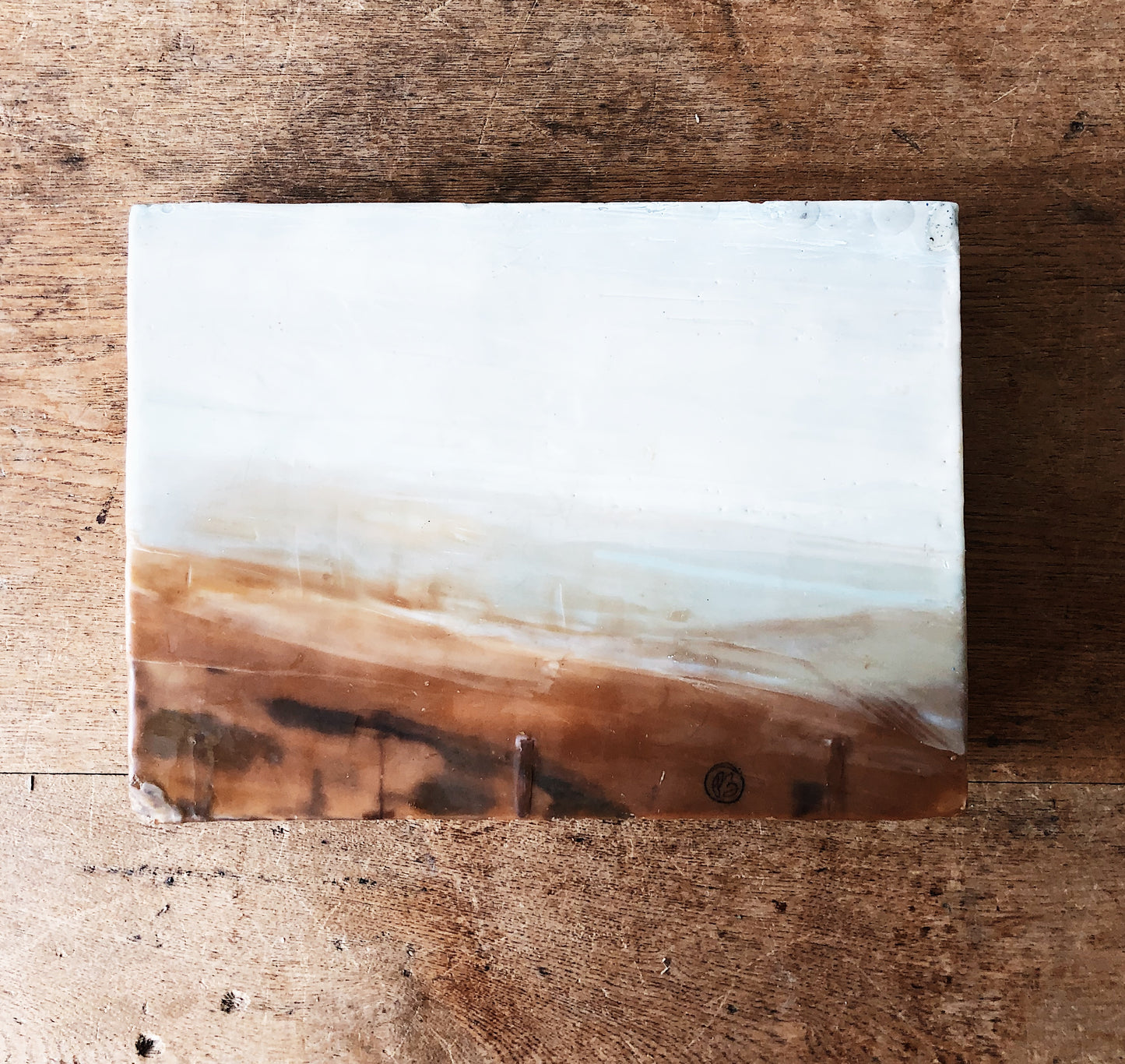 Original Encaustic Landscape Mini Painting