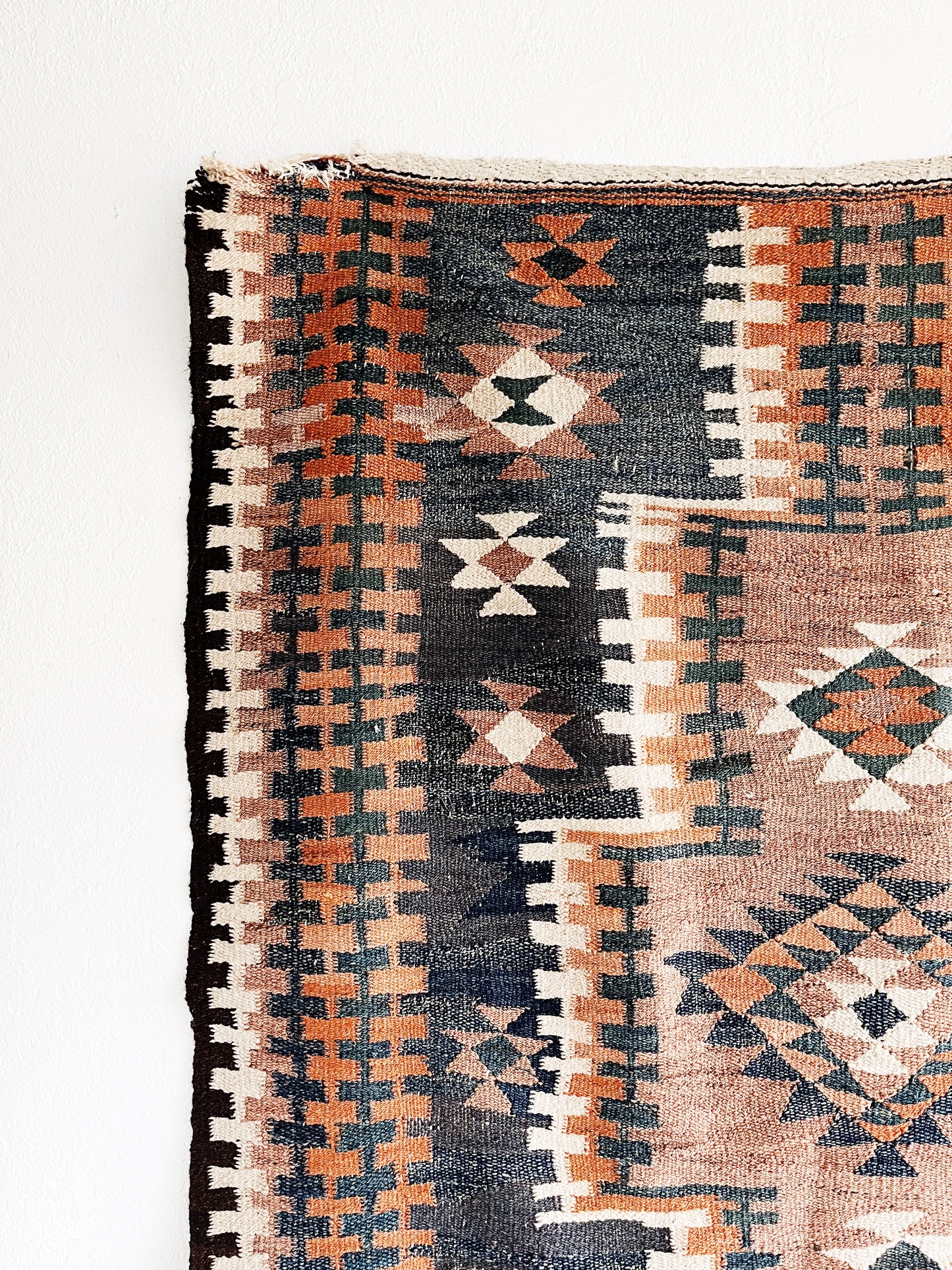 Large Wool Flat Weave Rug