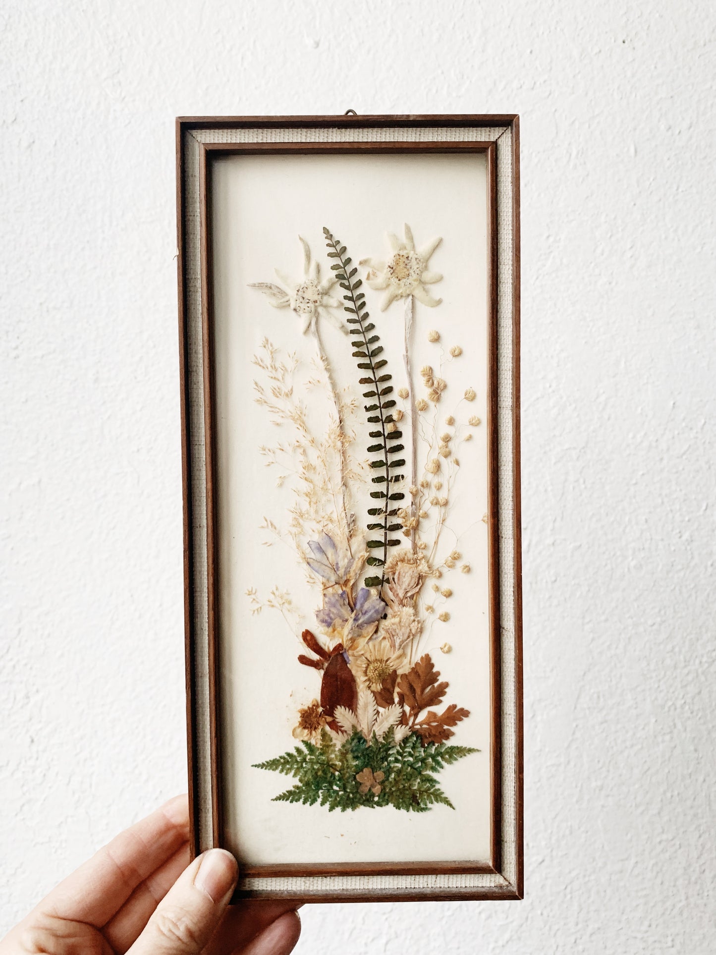 RESERVED Vintage Framed Dried Flowers