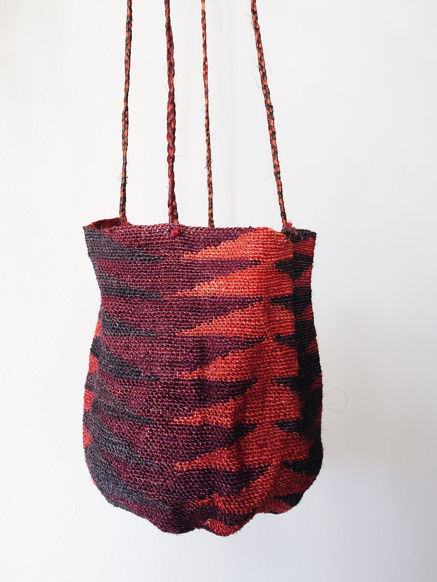 Woven Hanging Basket Planter