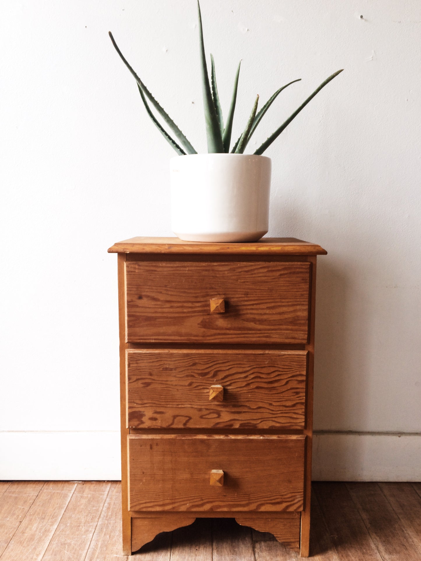 Vintage Wood Nightstand