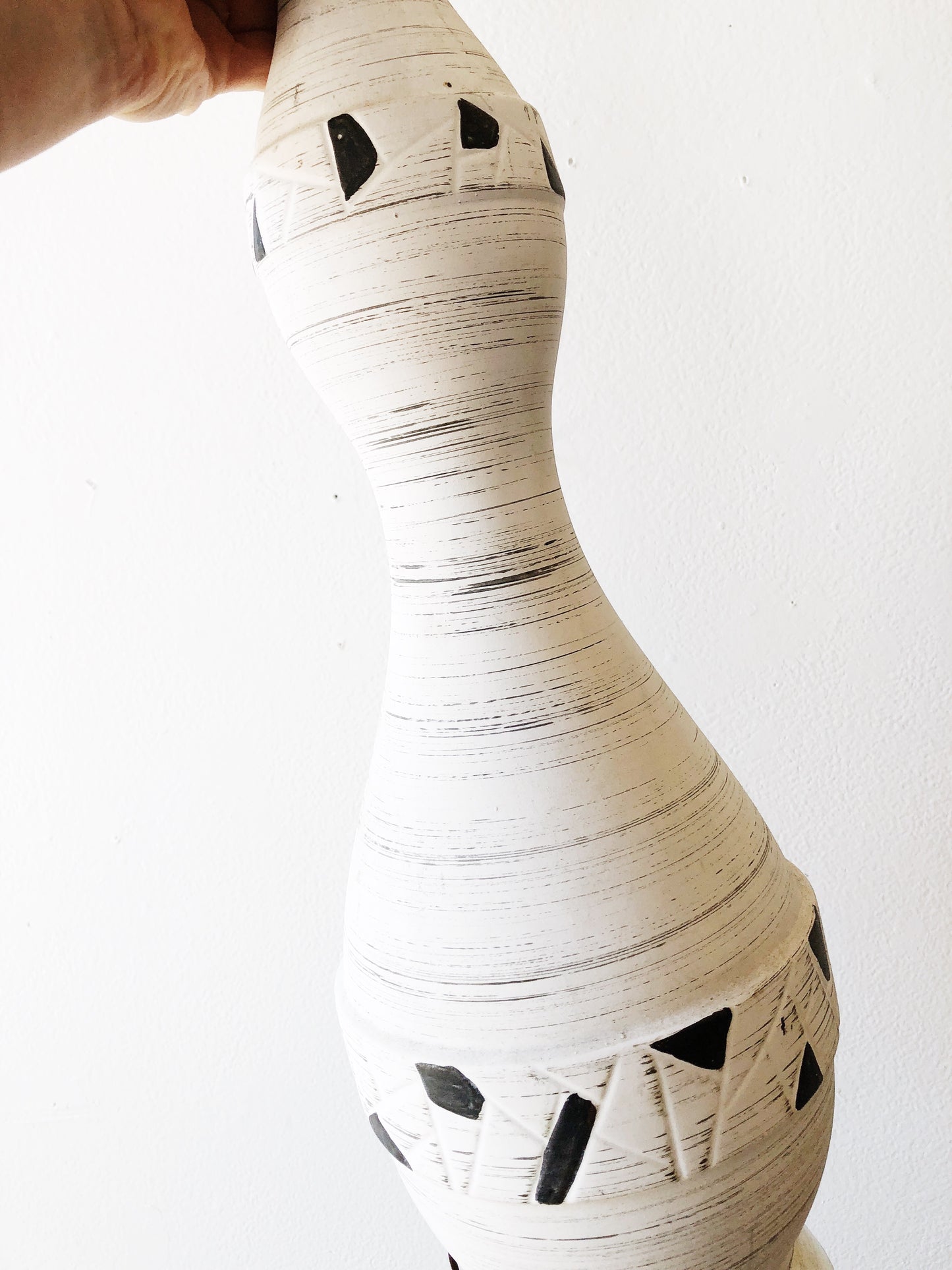 Vintage Mid Century Handpainted Lamp