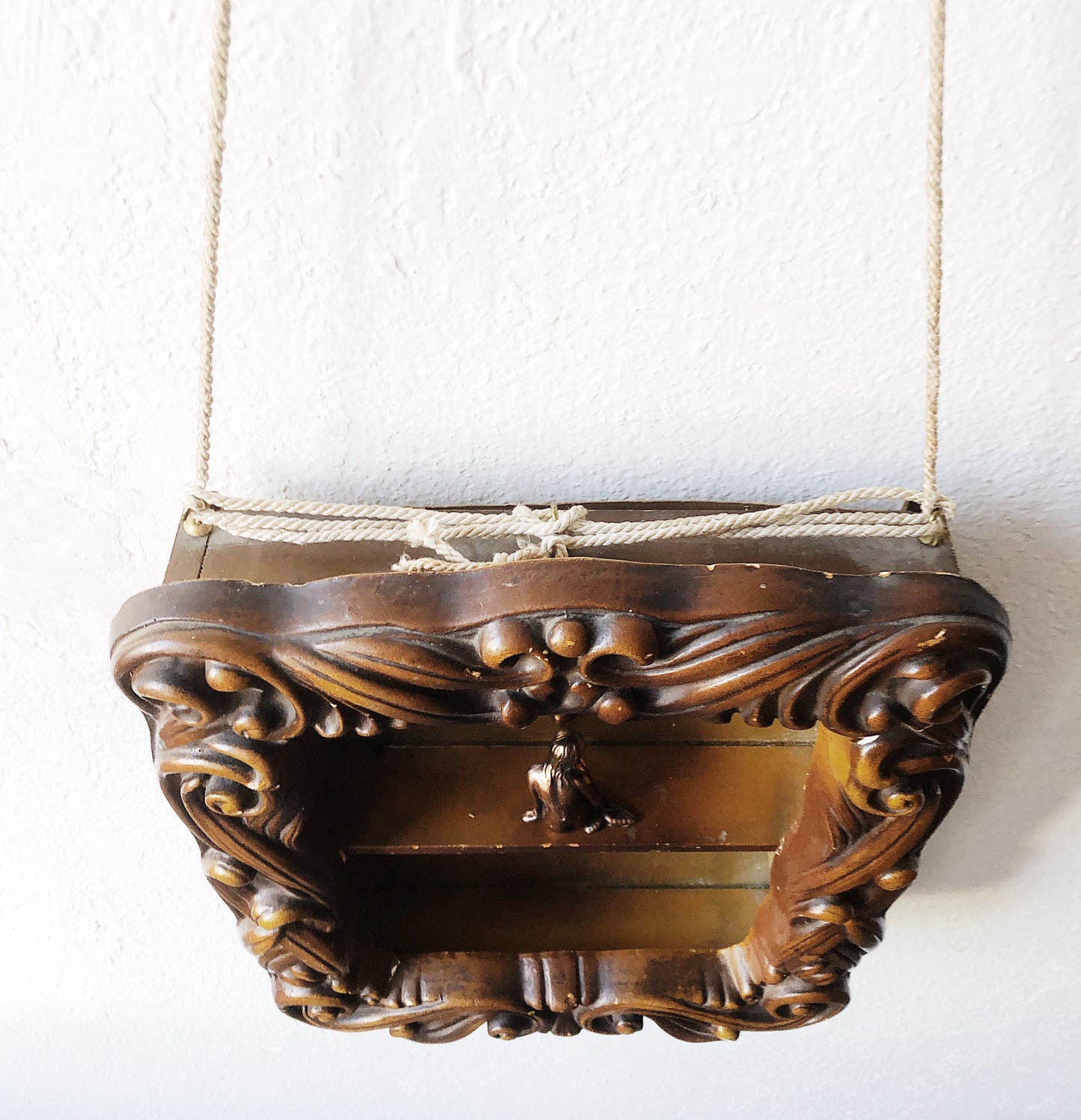 Vintage Rococo Style Mirror Shelf