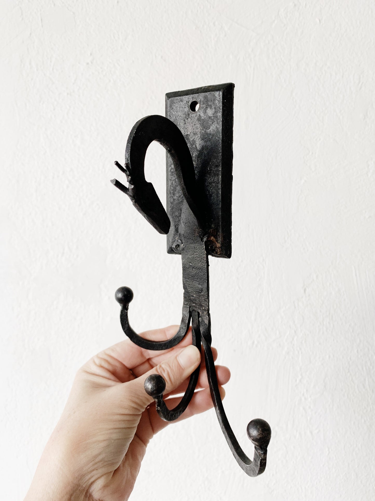 Hand Forged Iron Triple Hook