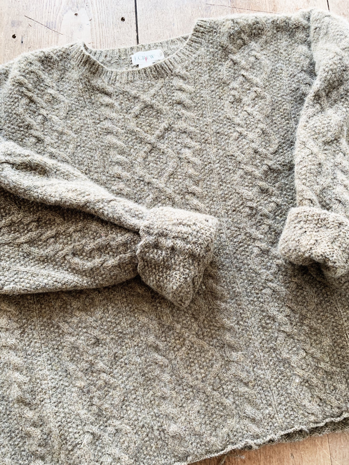 Vintage ‘90s JCrew Wool Cable Knit