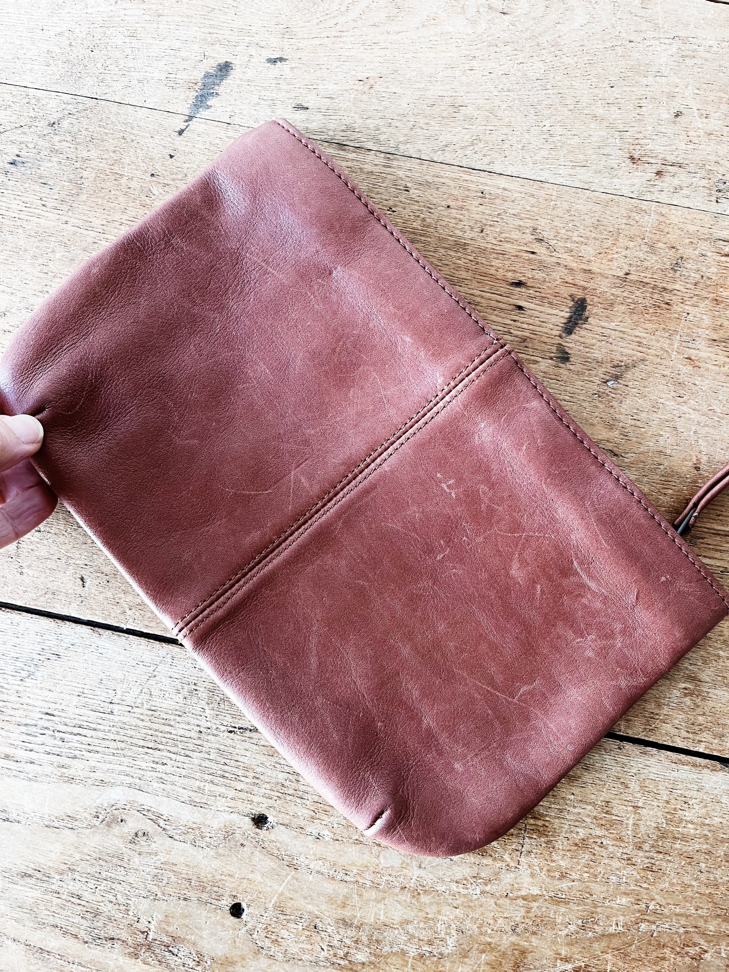 Vintage Leather Clutch