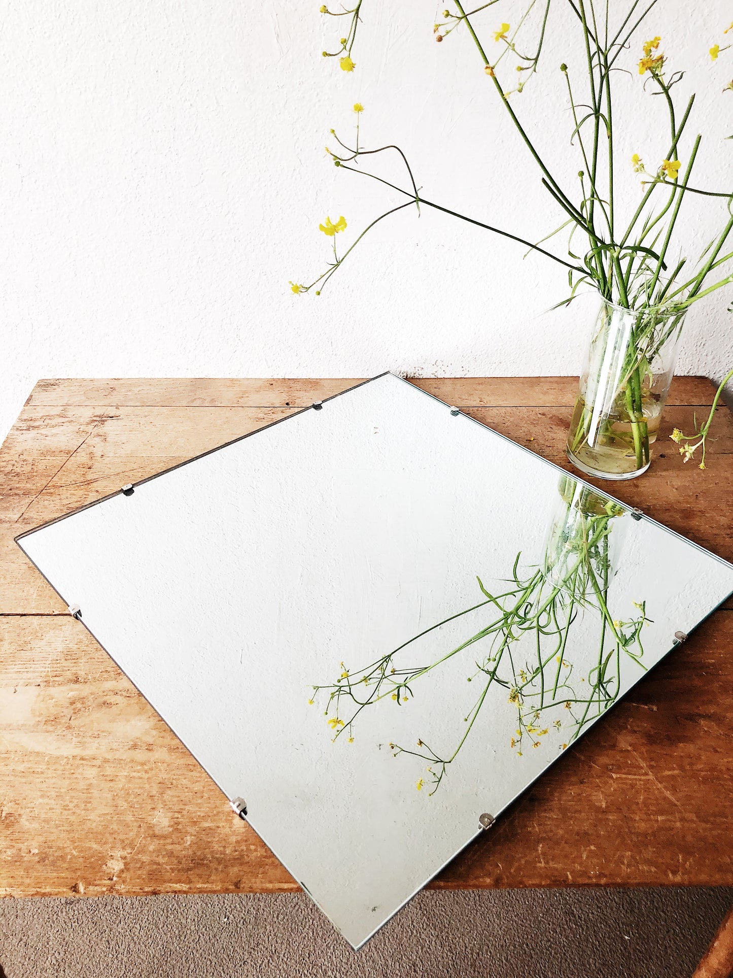Simple Industrial Frameless Mirror