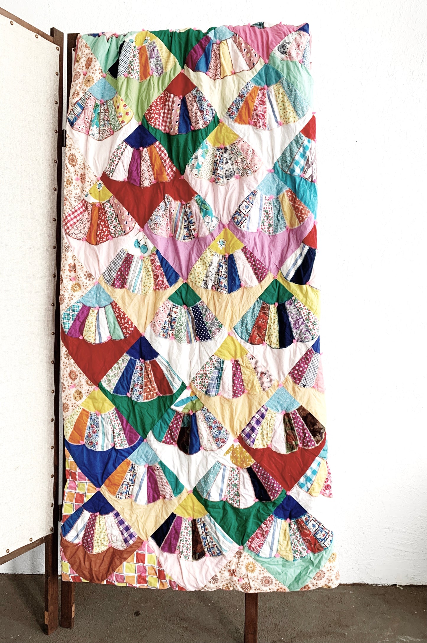 Vintage Cotton Patchwork Quilt