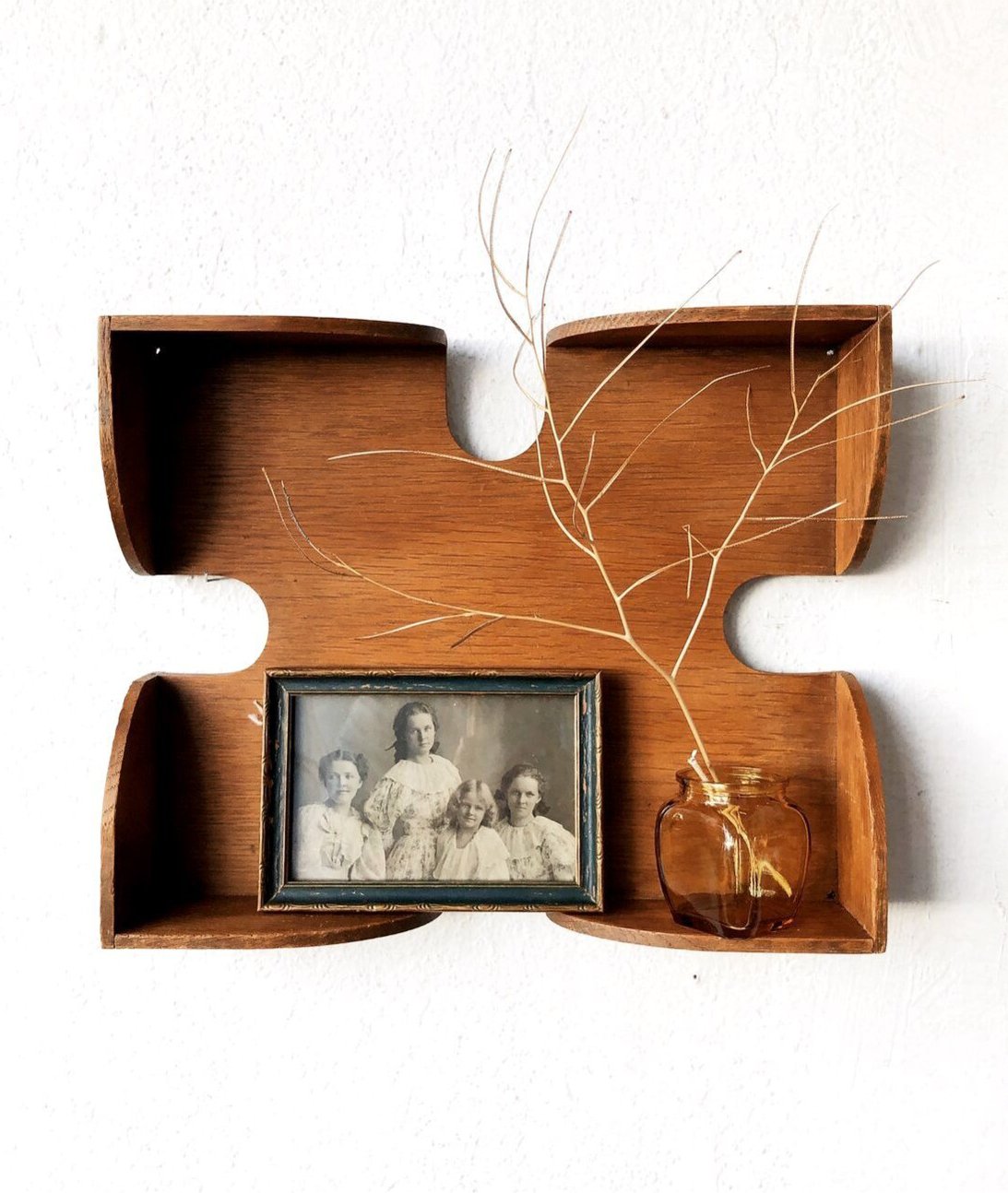 Vintage Paper Tray Shelf
