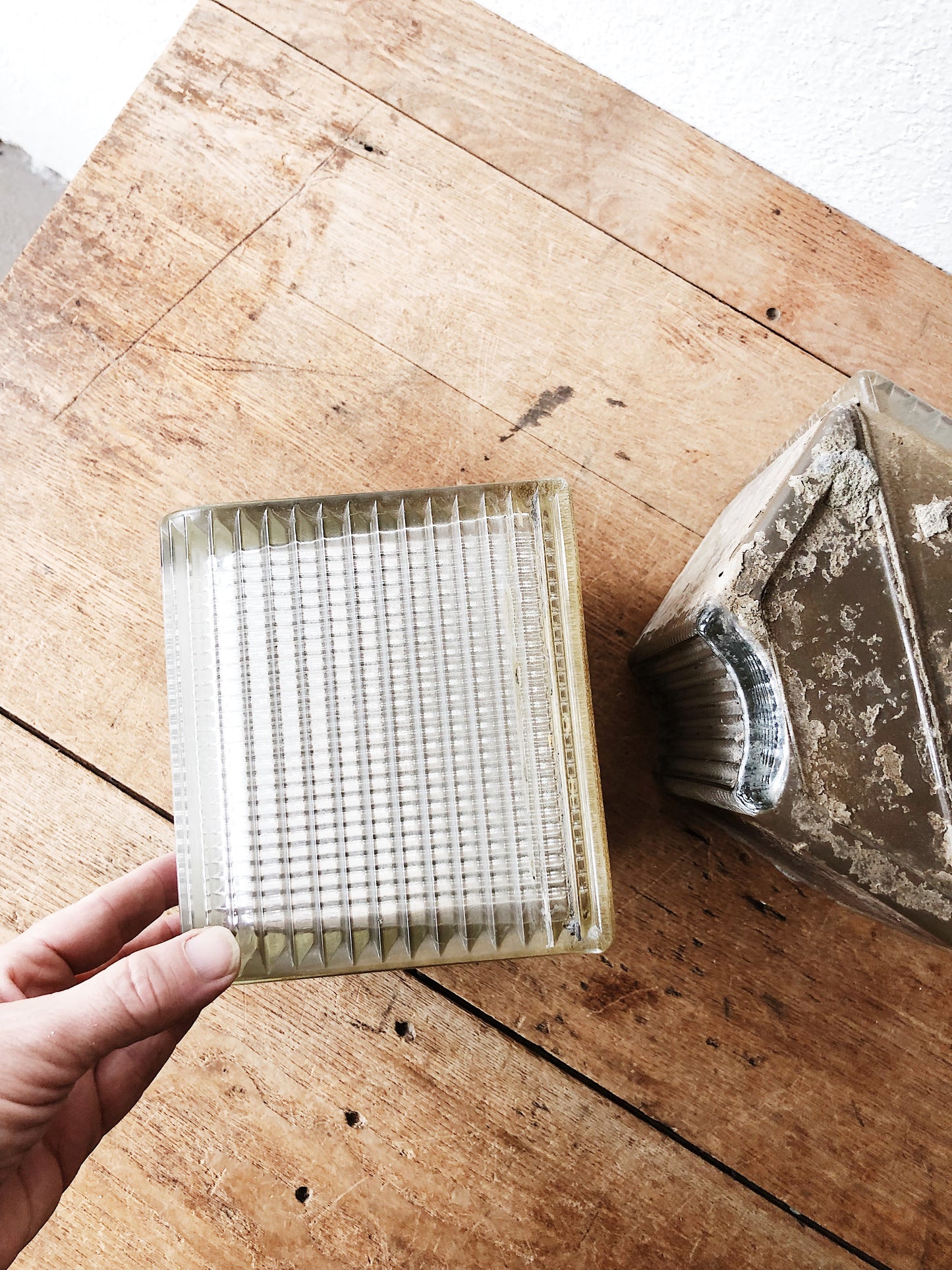Vintage Landmark Optic Glass Blocks