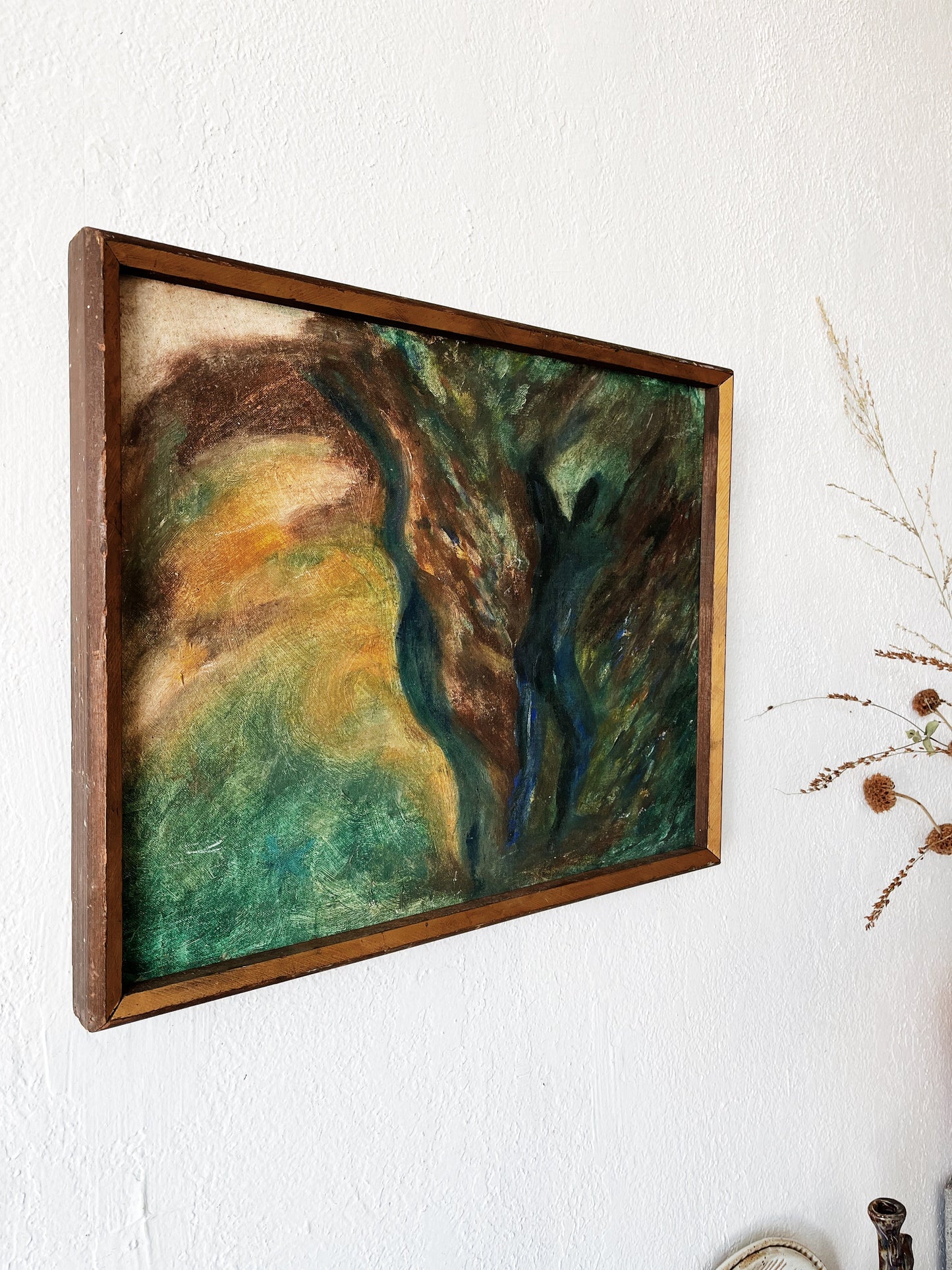 Original Vintage Abstract Painting
