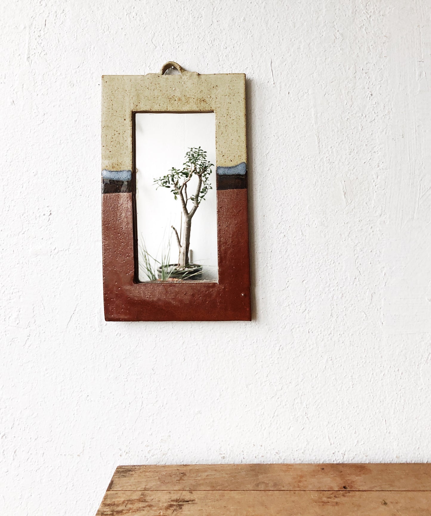 Vintage Ceramic Mirror