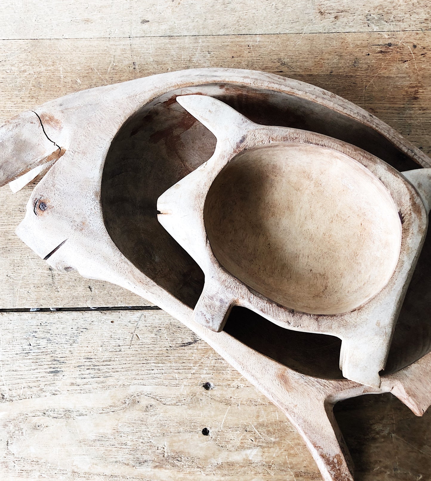 Primitive Wood Serving Bowl