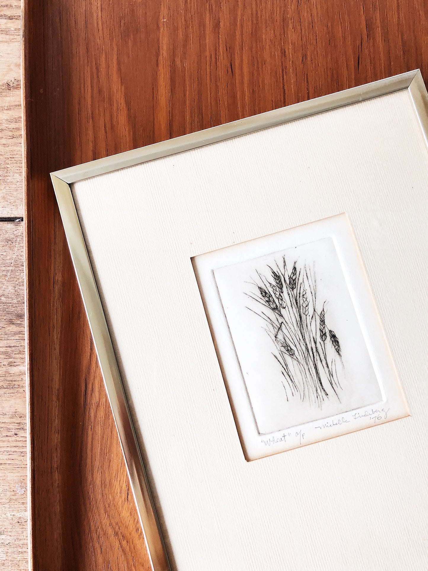 Vintage Original Framed Etching