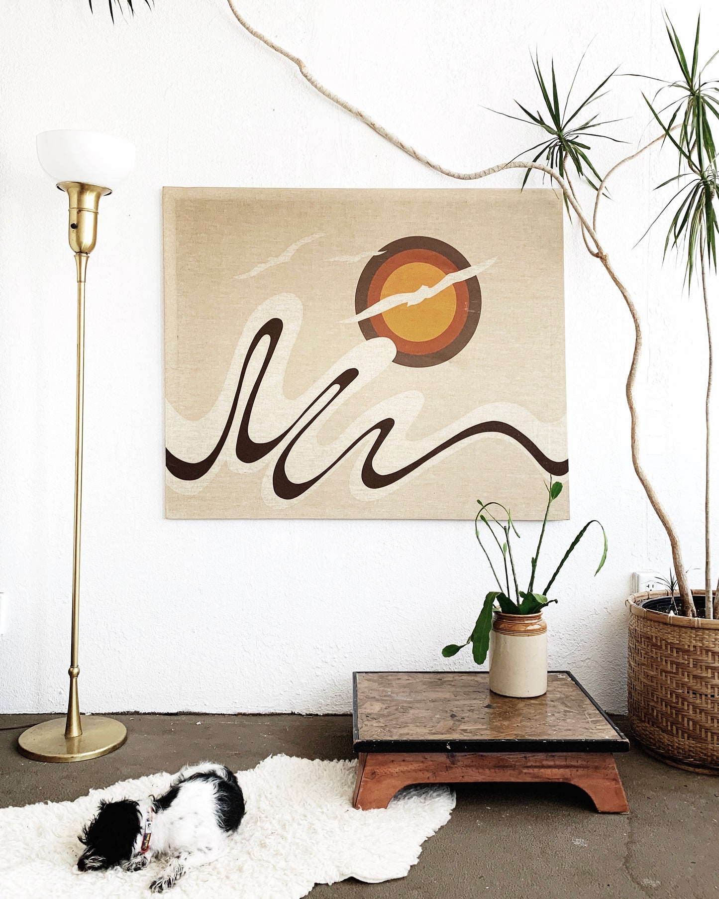 Large Vintage Textile Art