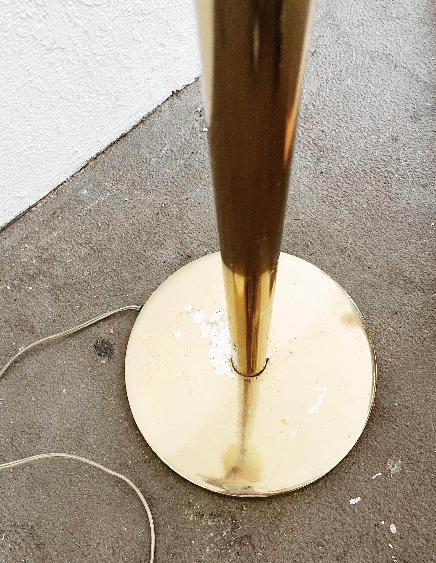 Mid Century Trumpet Torchiere Lamp