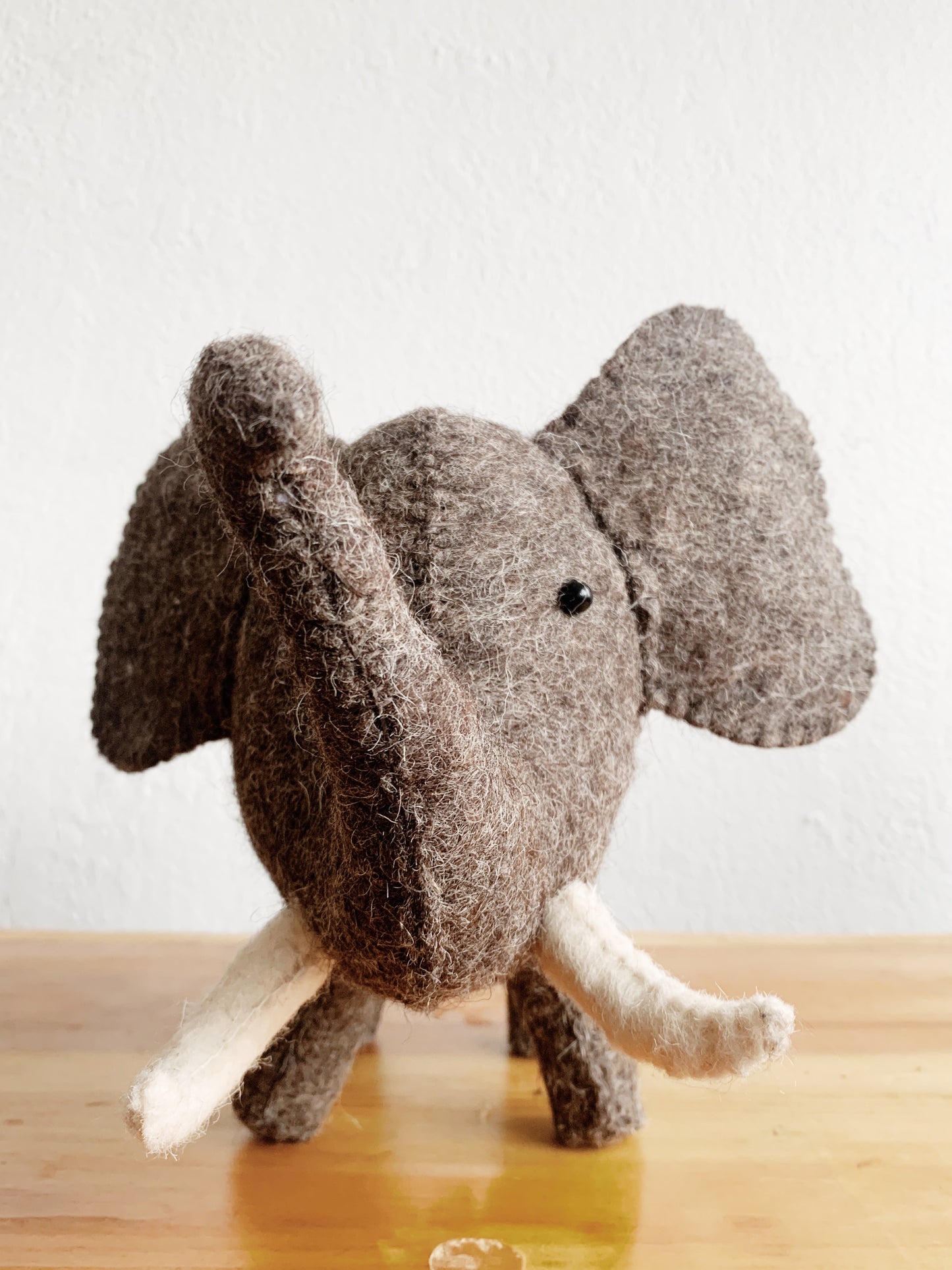 Felted Wool Elephant Coin Bank