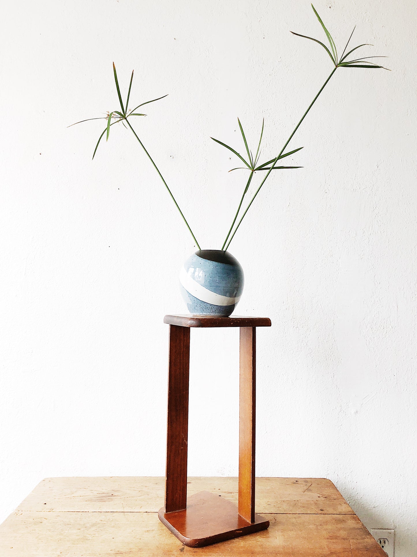 Vintage Handmade Swirl Vase