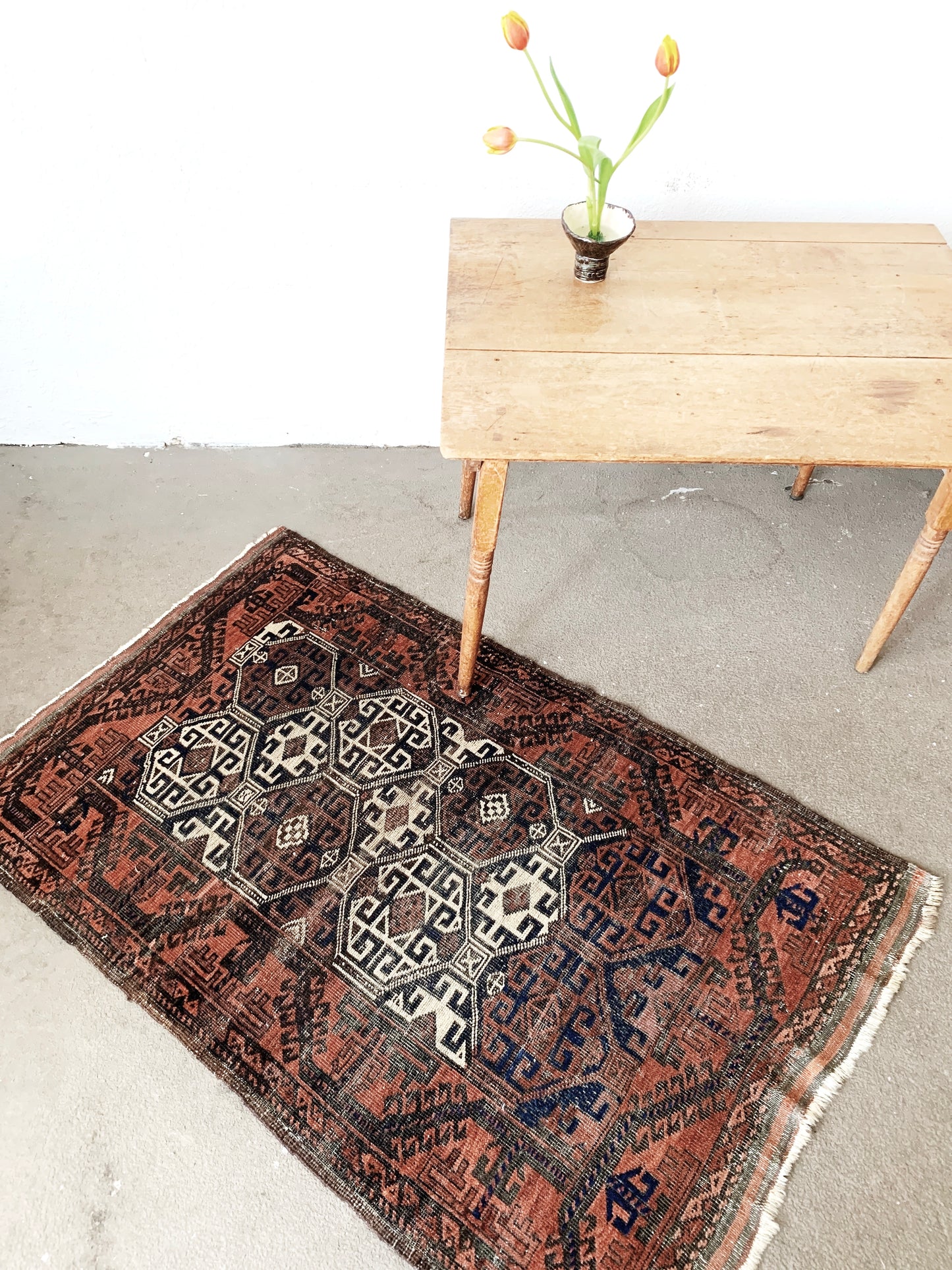 Vintage Flat Weave Kilim Rug