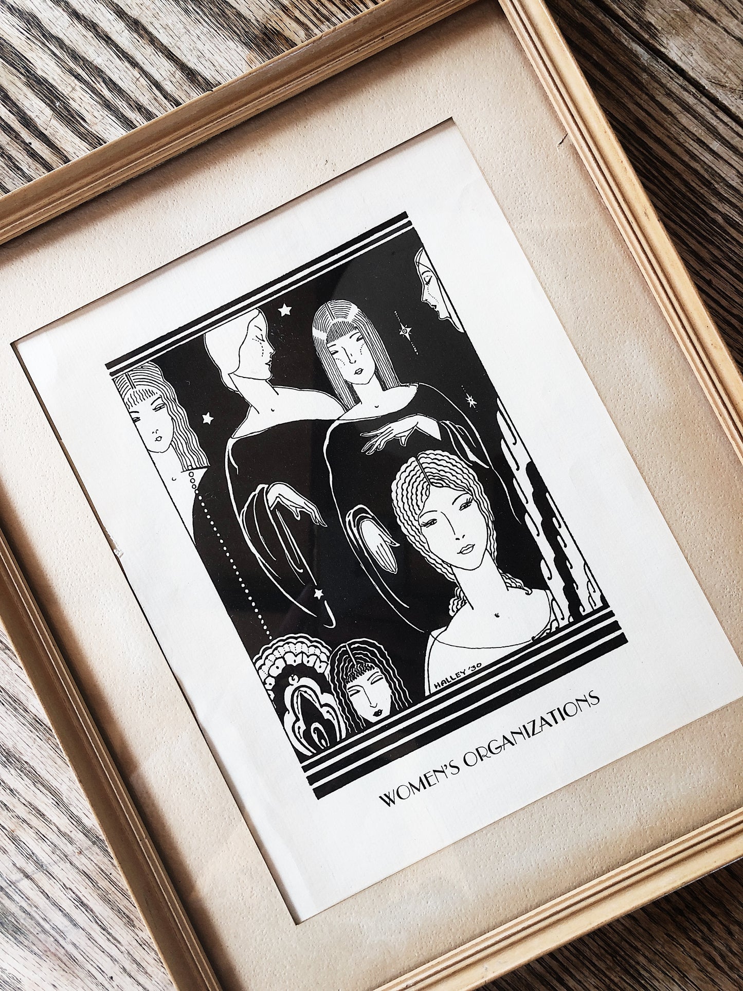 Vintage 1930s Woman’s Illustration Print