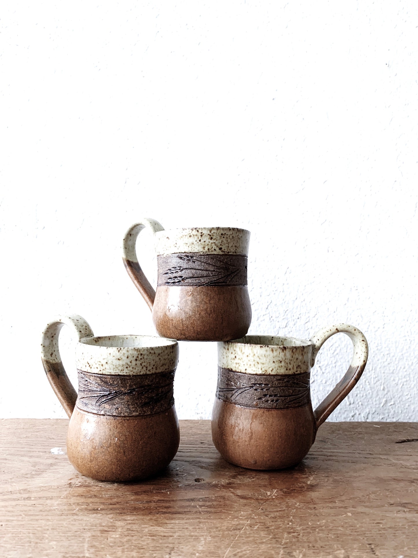 Trio Of Handmade Mugs