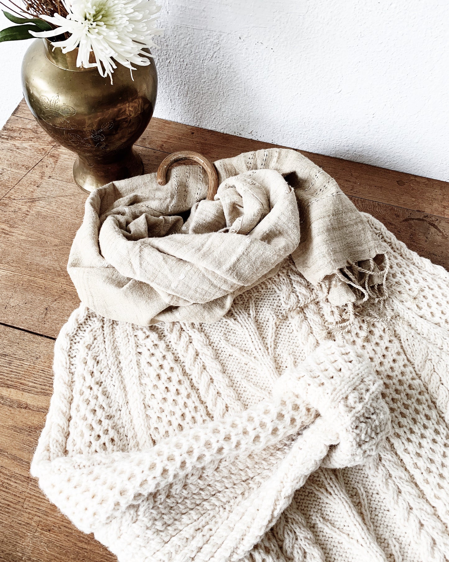 Woven Raw Silk Scarf