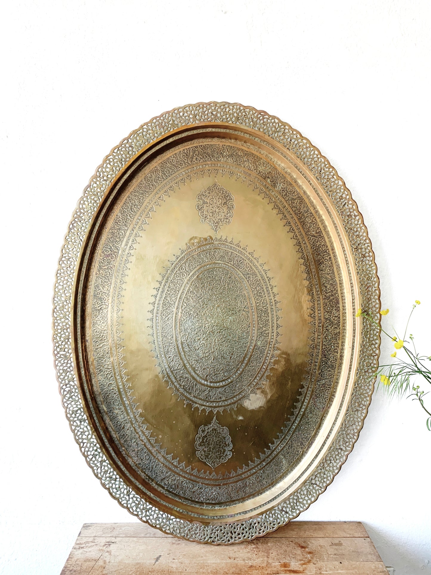 Extra Large 1970’s Bedouin Solid Copper and Brass