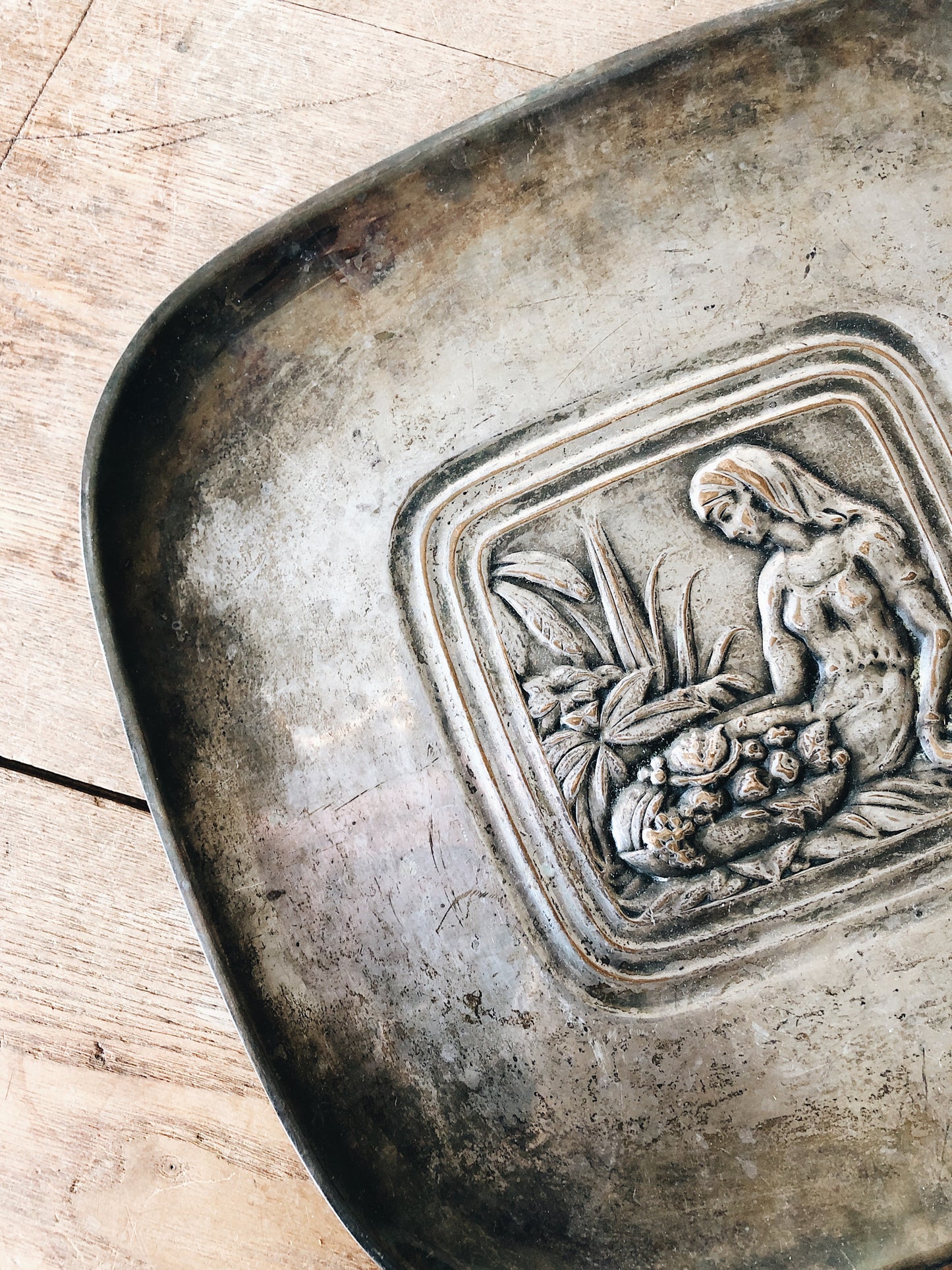 Vintage Art Deco Silverplated Tray