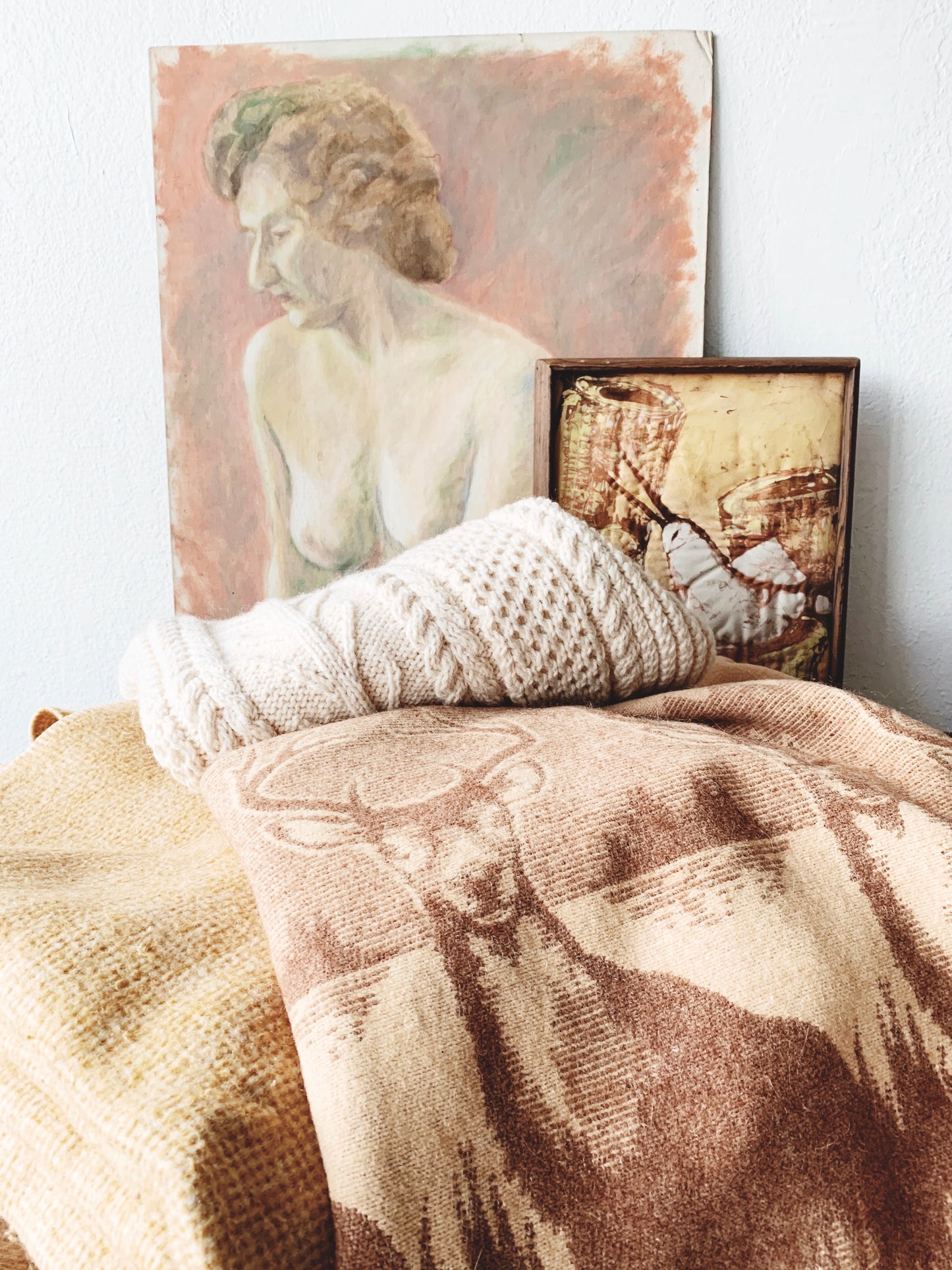 Vintage Large Wool Blanket